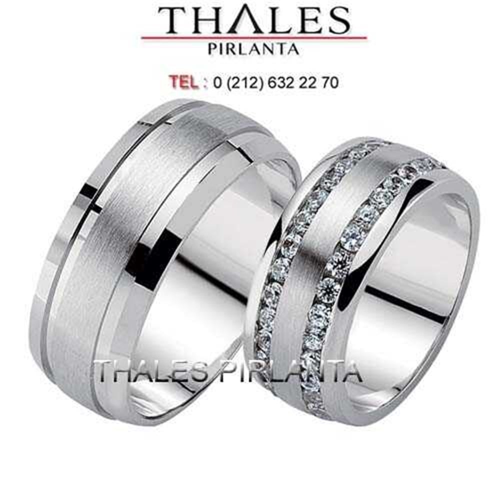 Taşlı Alyans Modelleri ve Fiyatları - Thales Pırlanta