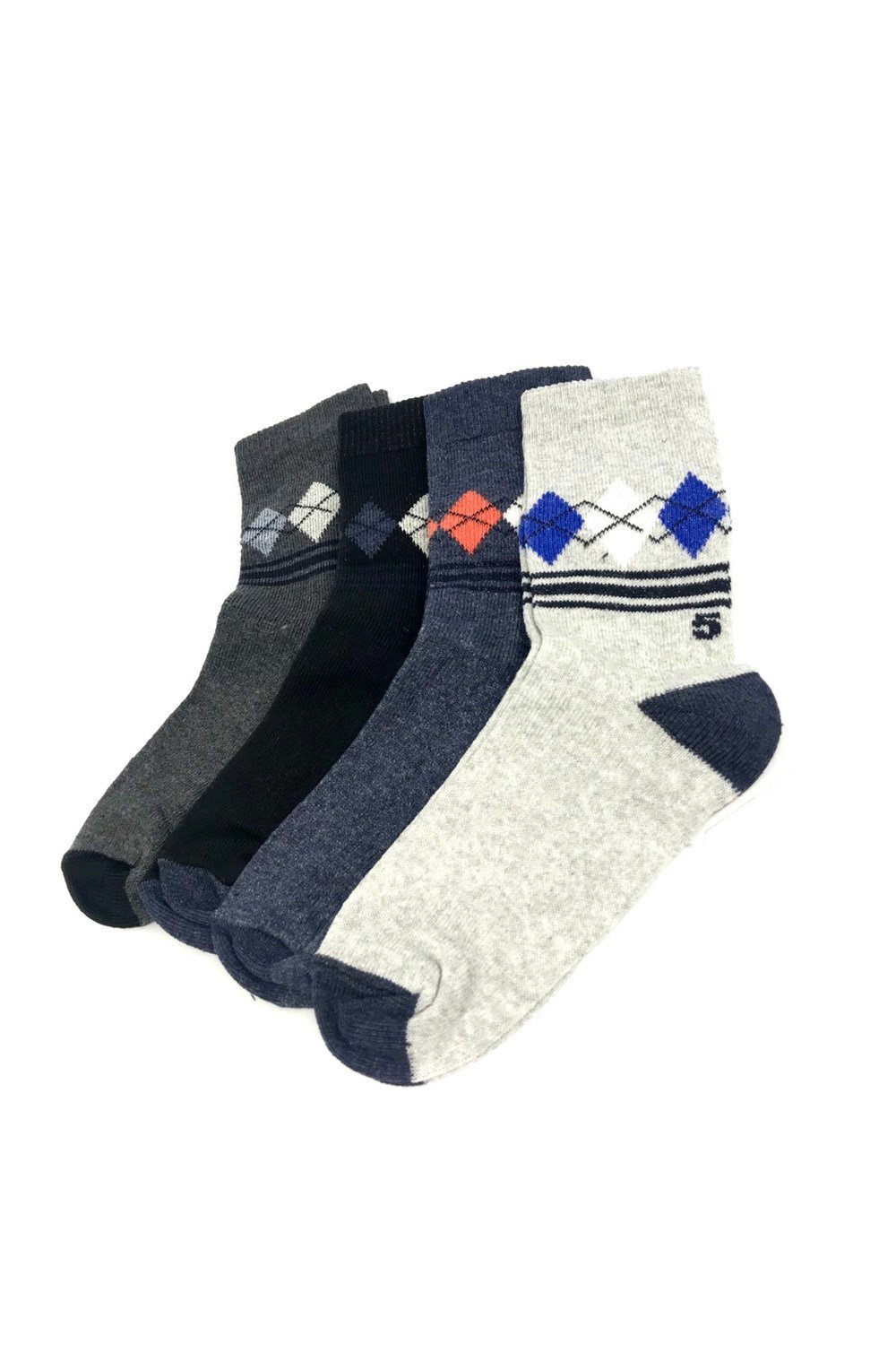 Black Arden Socks - 5-6 Yaş Erkek Çocuk Çorap 4 Çift