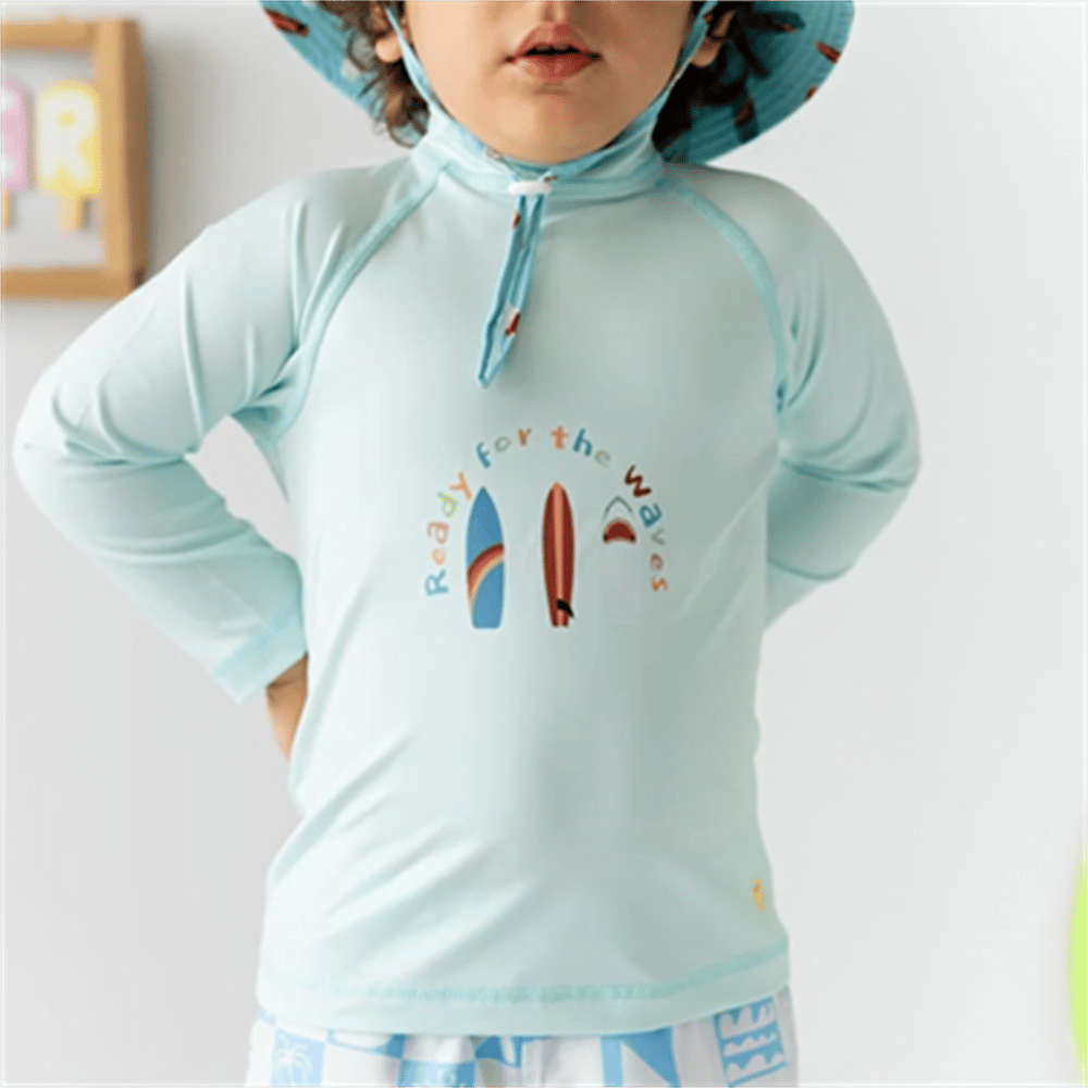 Erkek Çocuk UV Korumalı Uzun Kollu Mayo Seti