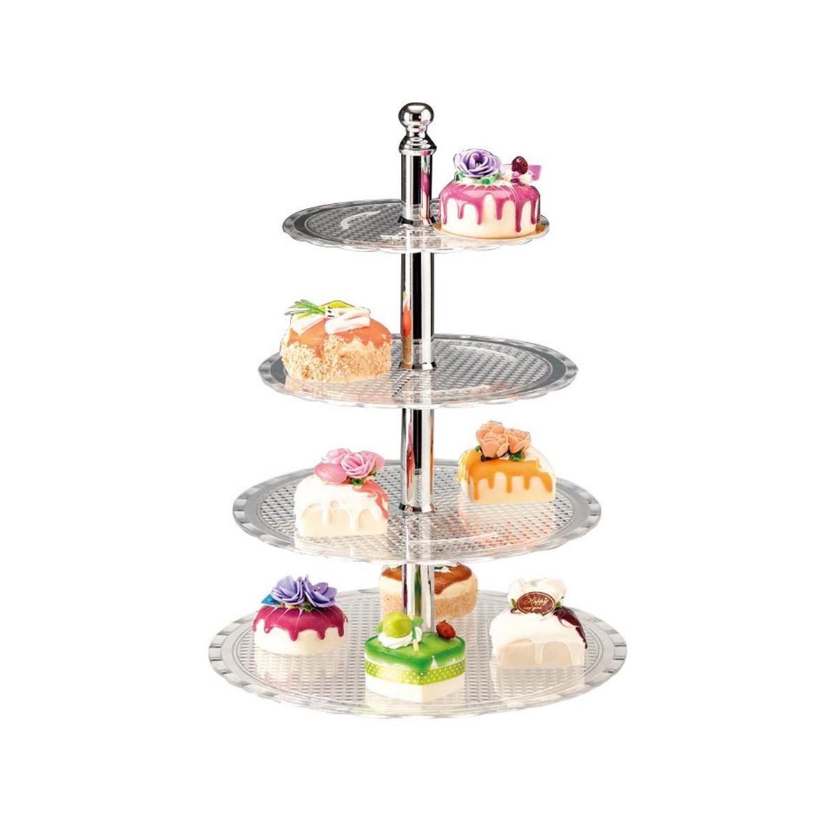 4 Katlı Polikarbonat Teşhir Standı - AKN-ZCP 712-2