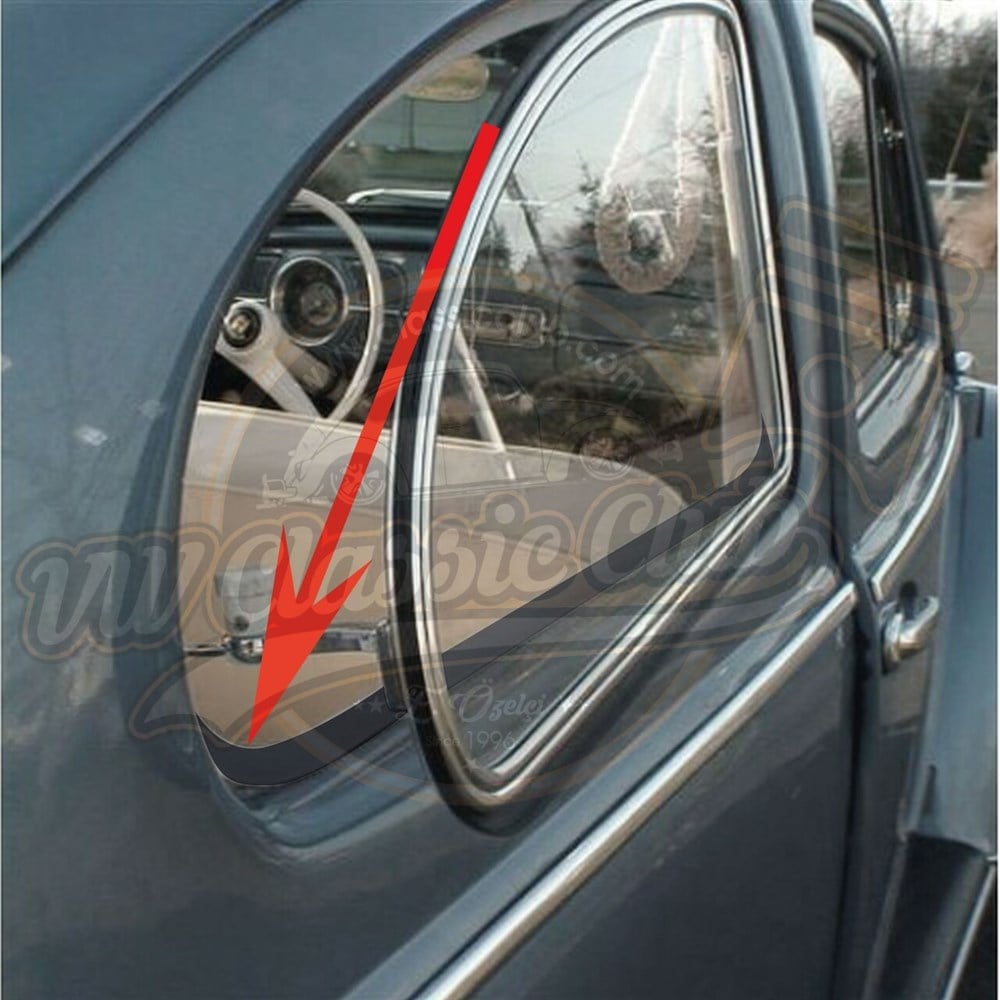 Pop Out Window Pinch Welt Black