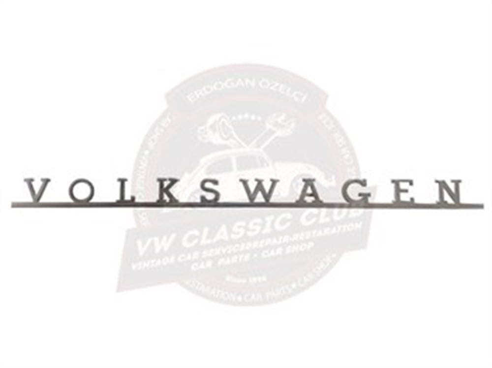 Front Volkswagen Text Badge - VW Classic Club