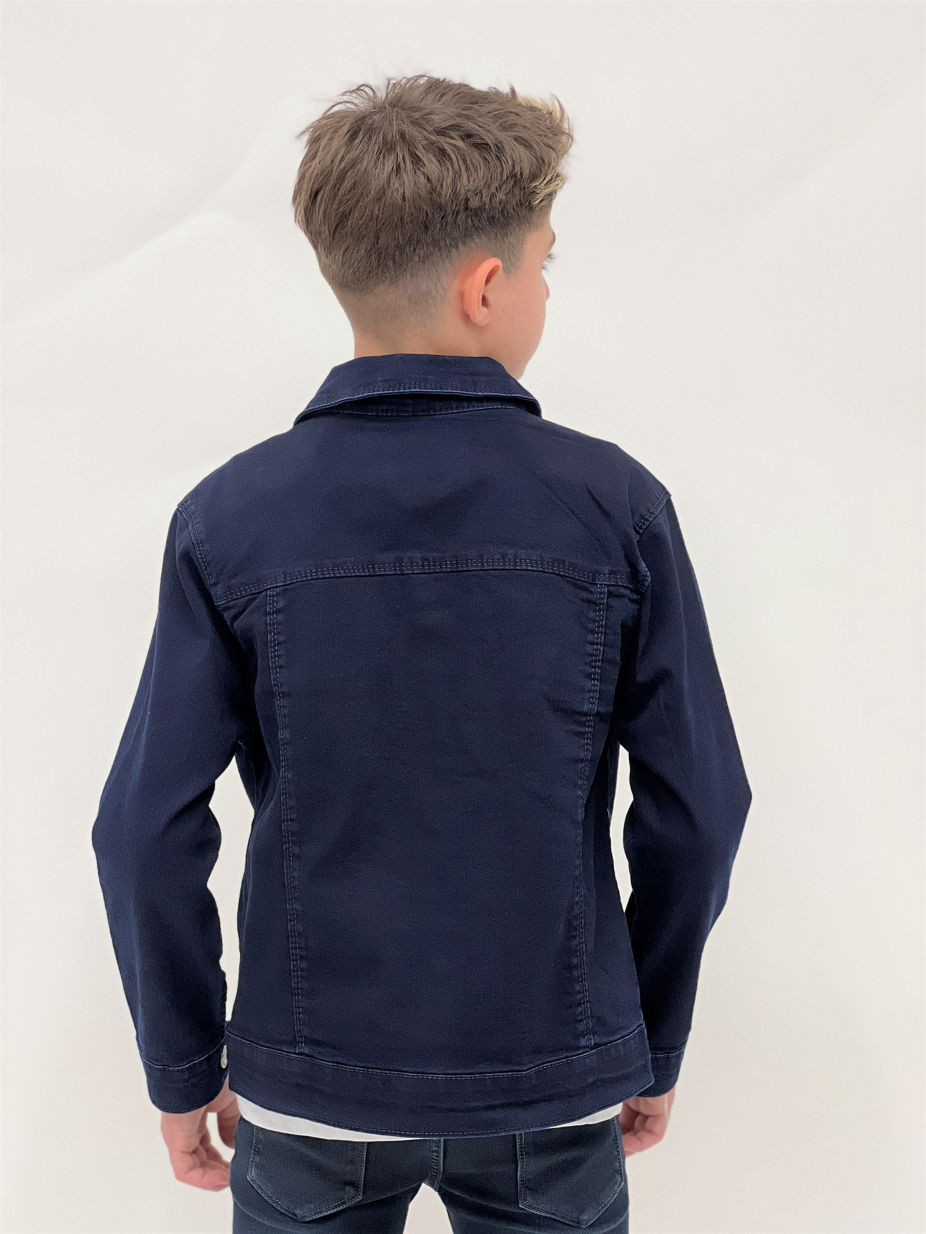 Erkek Çocuk Kolej Jean Ceket Günlük Modaya Uygun Ak22366123 - Ahengim -  Online Giyim Mağazası