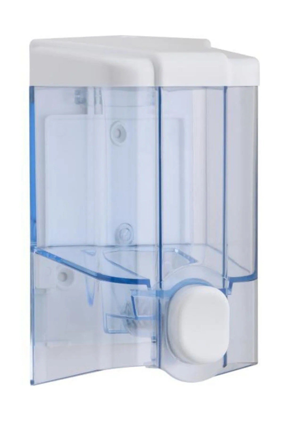 Şeffaf Mavi Renk 500 ML Hazneli Sıvı Sabun ve Dezenfektan Banyo ve Mutfak  Aparatı Sabunluk Dispanseri