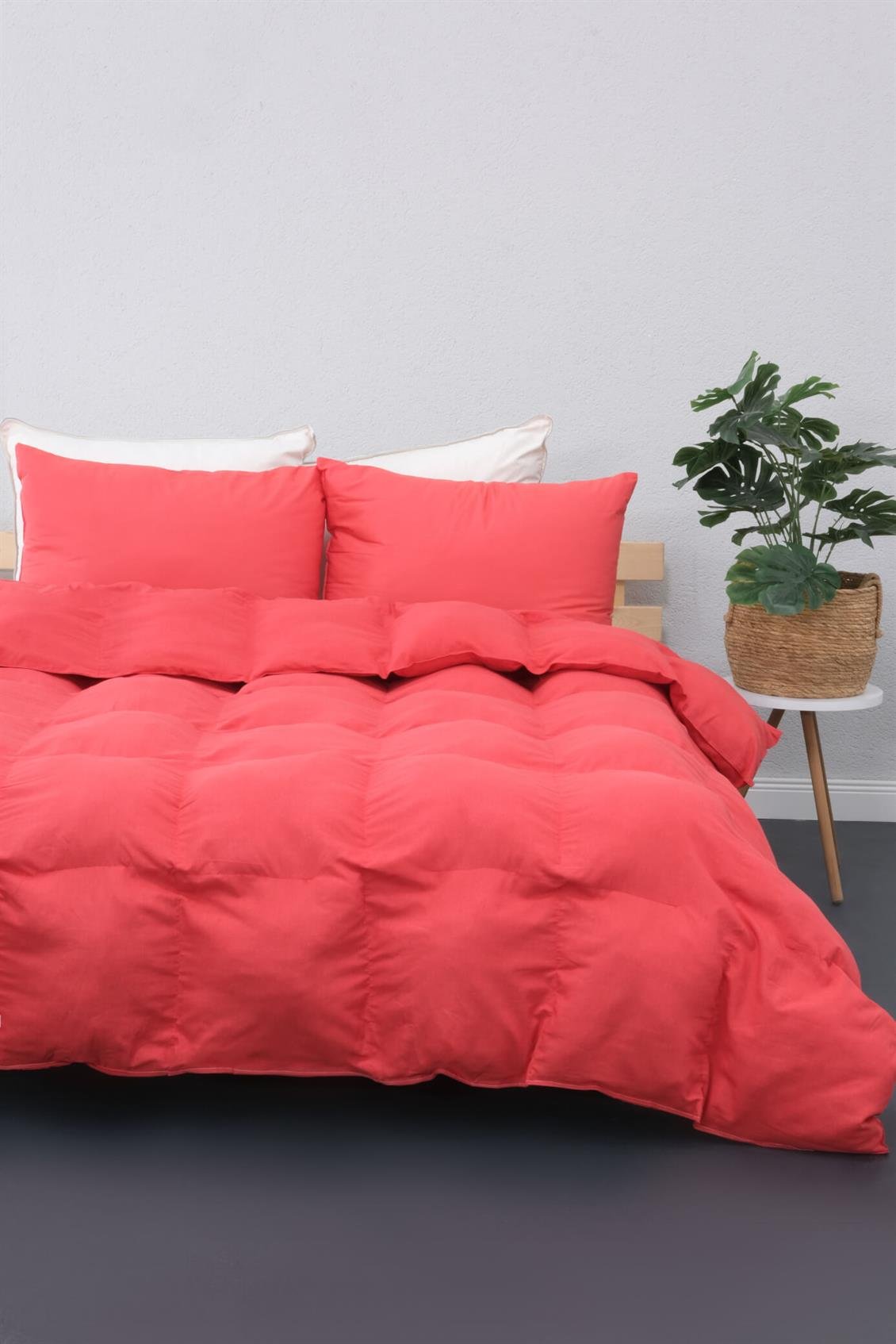 Luxury Çift Kişilik Yorgan ve Yastık Seti - Kırmızı | Favora Home