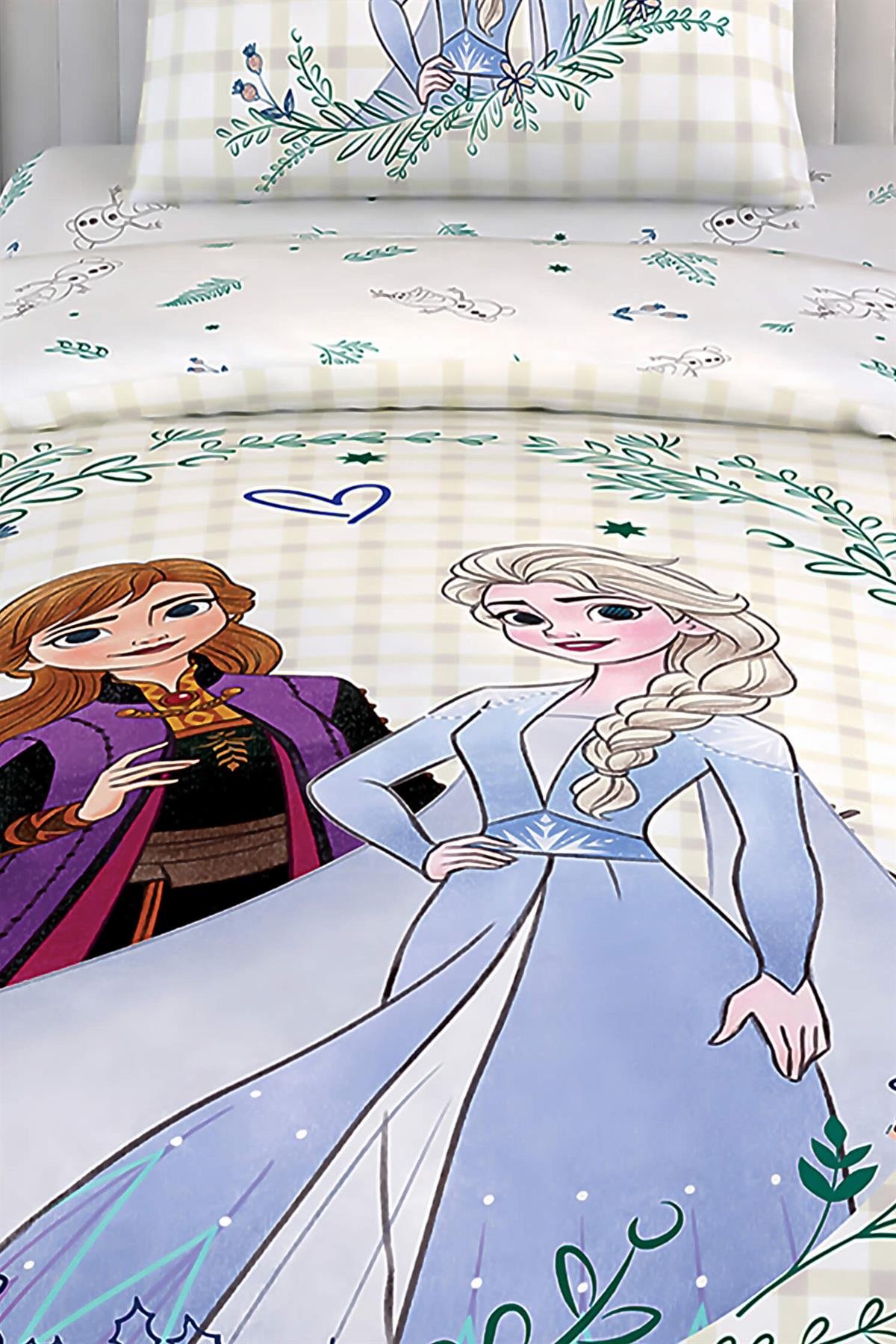 Taç Lisanslı Disney Frozen 2 Friendship Tek Kişilik Nevresim Takımı