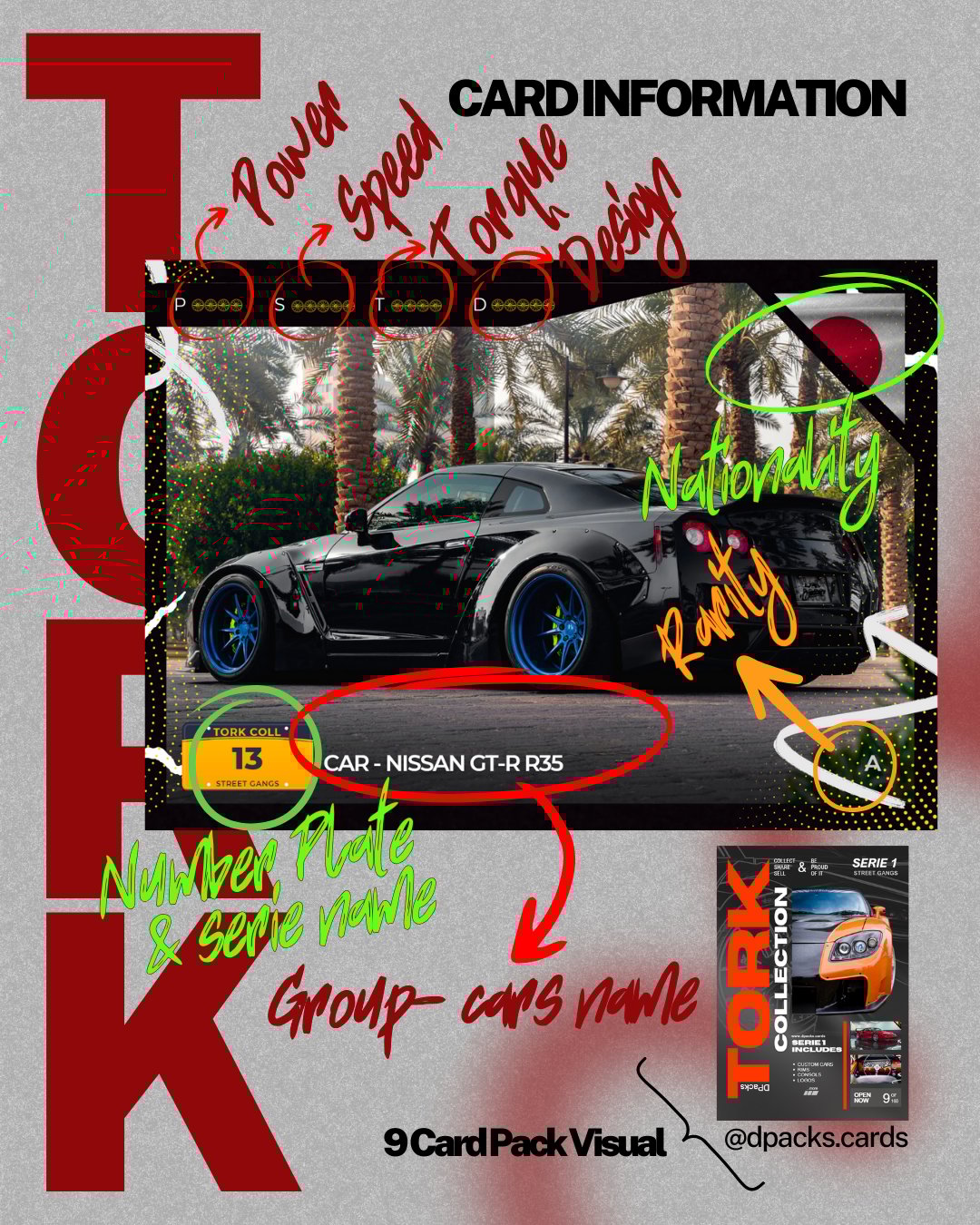 DPacks Tork Collection Collectible Cards