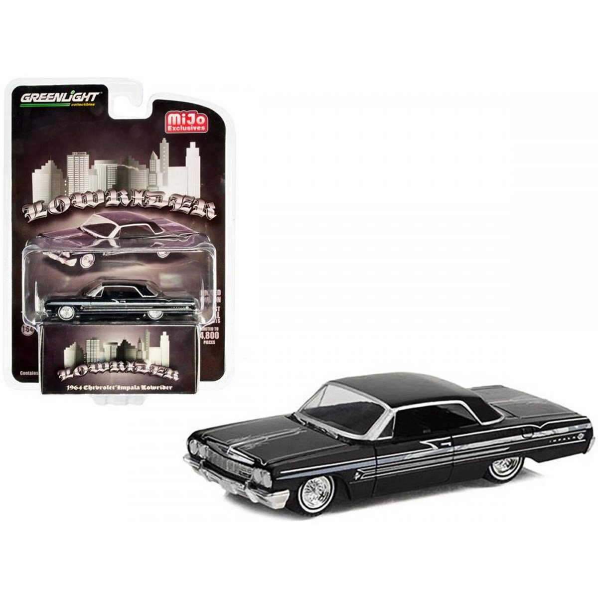Greenlight Mijo 1964 Chevy impala SS Black Lowrider | diecastpazar