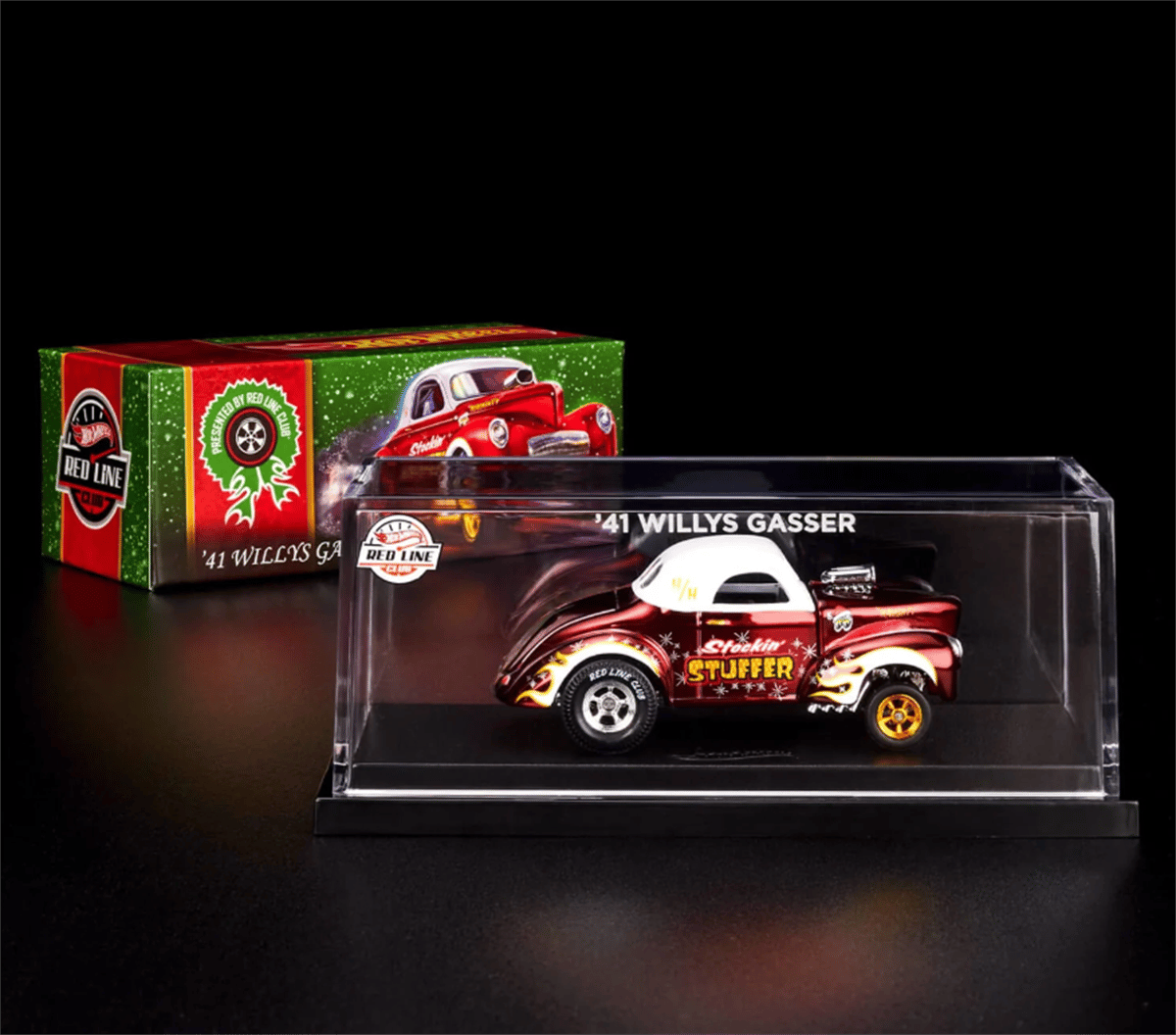 Hot Wheels Collectors RLC Exclusive '41 Willys Gasser Holiday Car