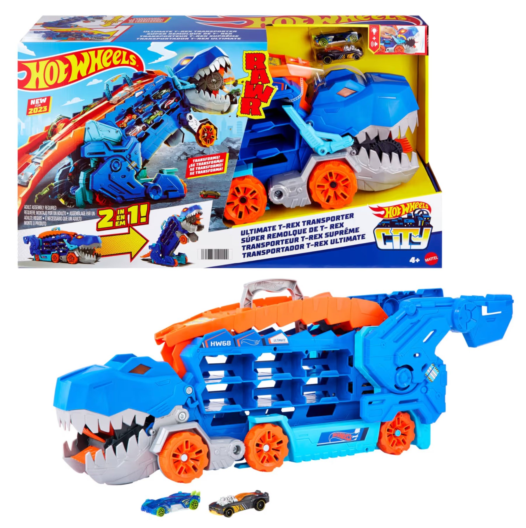 Hot Wheels Ultimate T-Rex Transporter Hng50