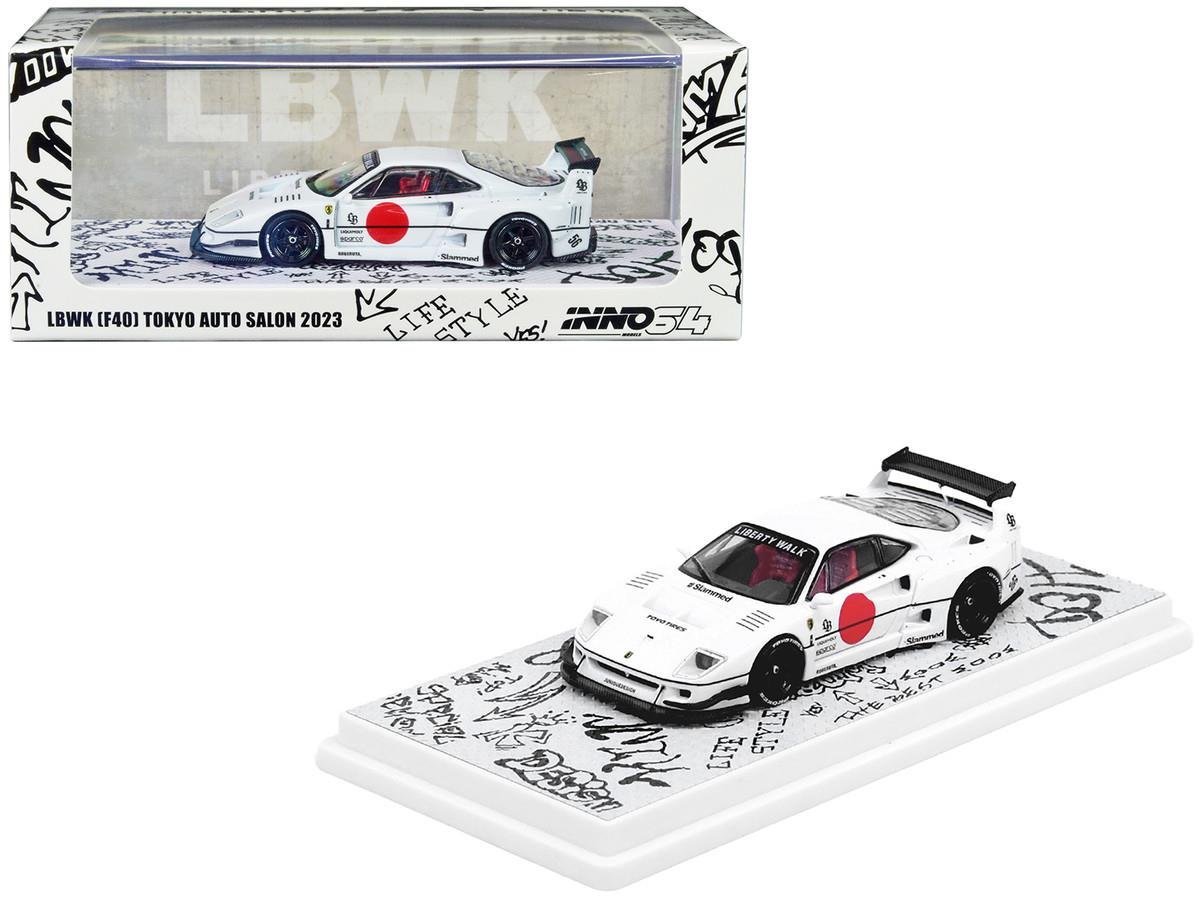 LBWK (F40) TOKYO AUTO SALON 2023 ミニカー INNO 1/18 F40 LBWK TOKYO AUTO SALON 2023 WHITE - ミニカー