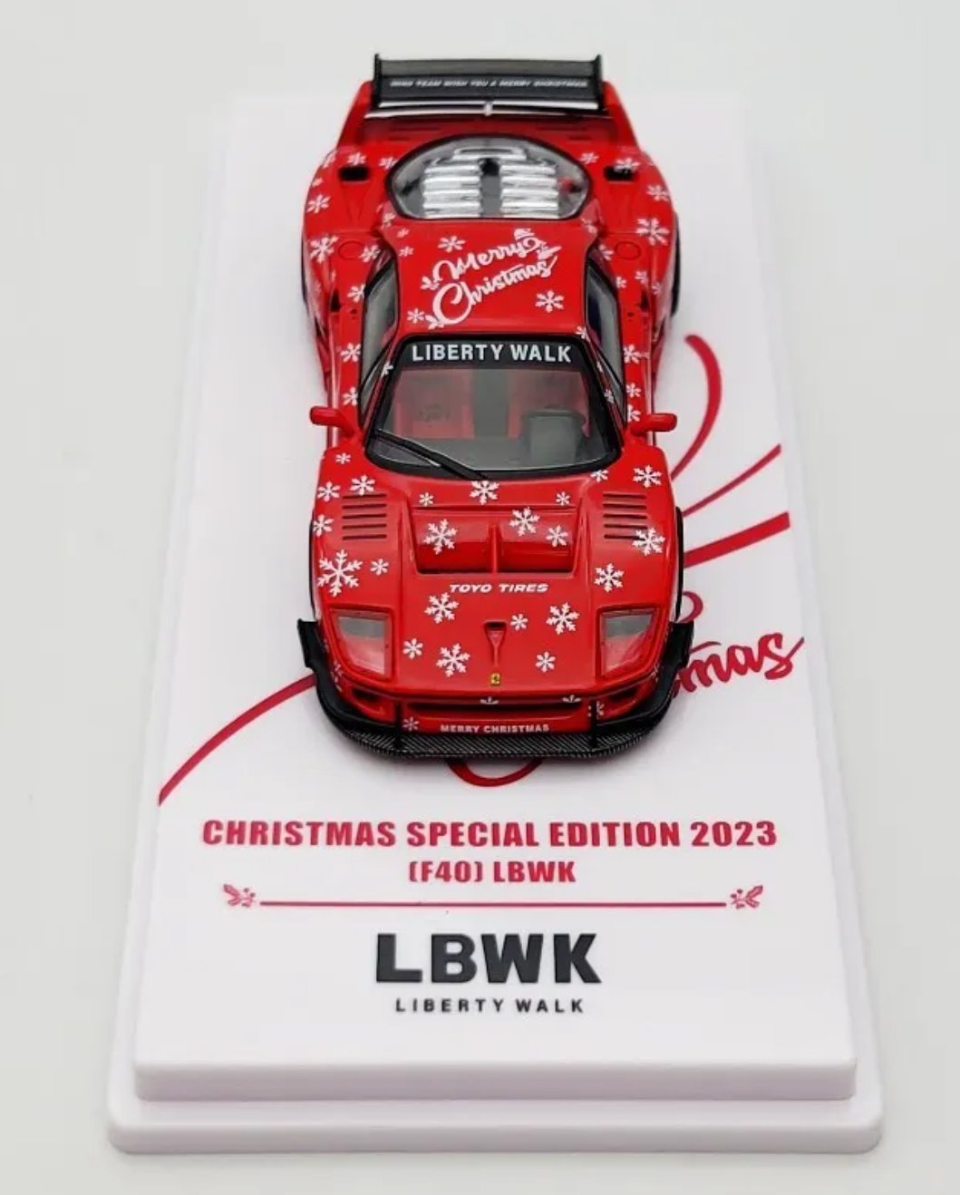 inno64 F40 LBWK クリスマスエディション2023 INNO64 1:64 LBWK Ferrari F40 Red Christmas Special Edition
