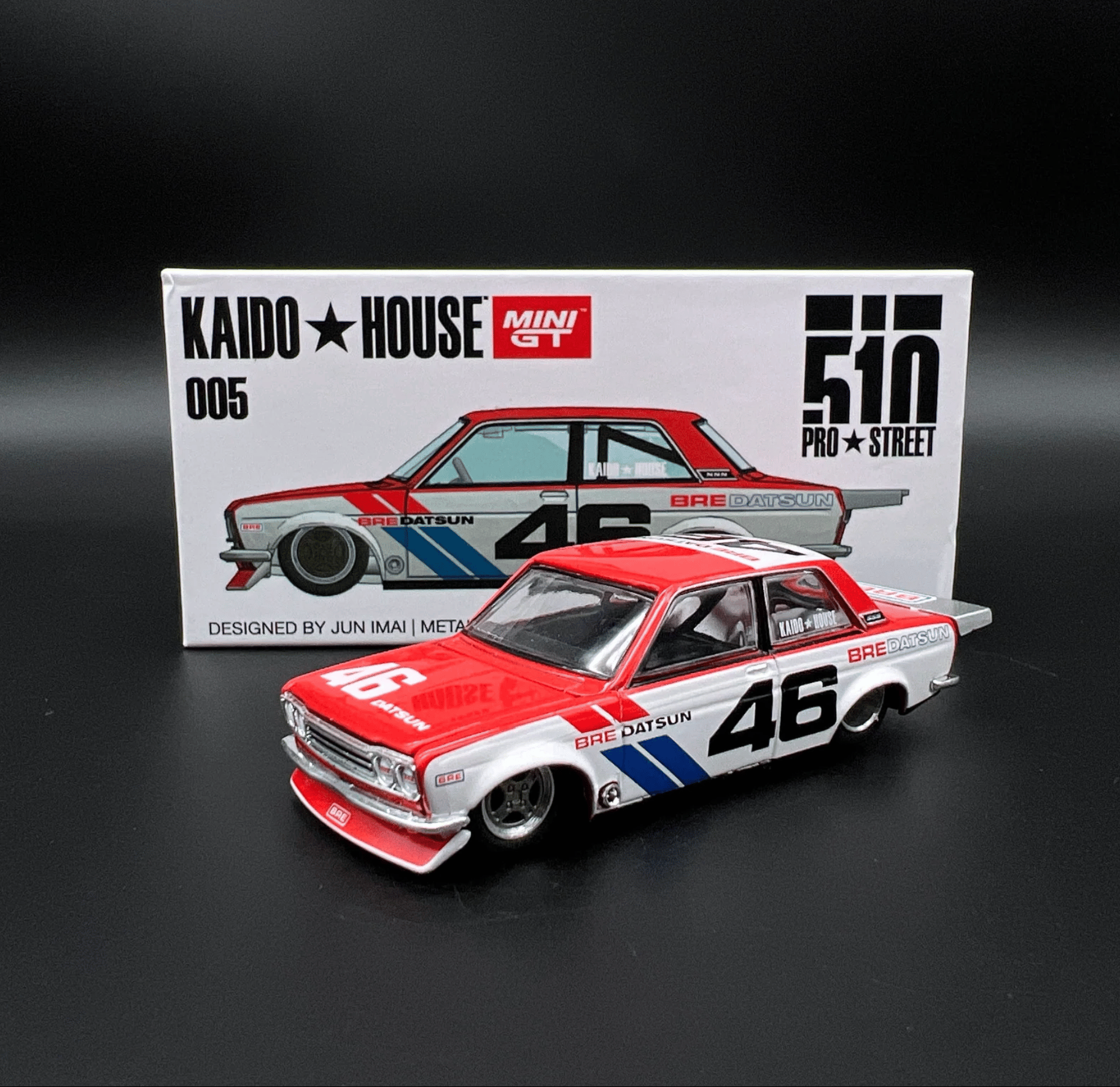 Mini GT Kaido House Datsun 510 Pro Street BRE #46 V1 | diecastpazar