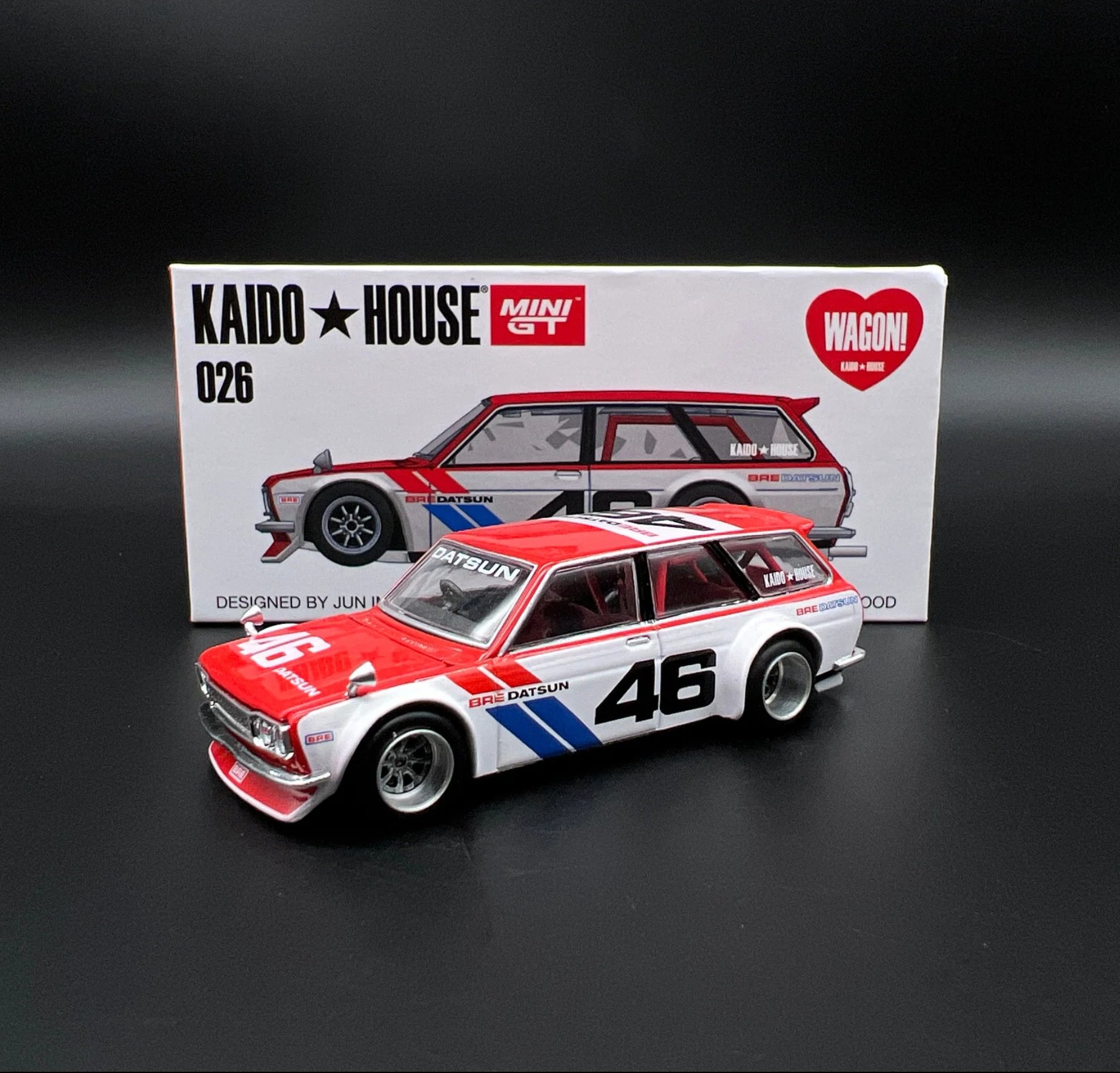 Mini GT Kaido House Datsun 510 Wagon BRE #46 V1 | diecastpazar