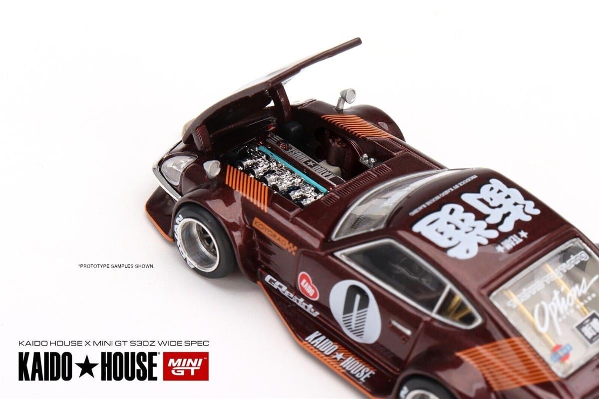 【リアル!】Kaido House Datsun FARLADY 240Z Mini GT Kaido House Datsun Fairlady Z Dark Red | diecastpazar