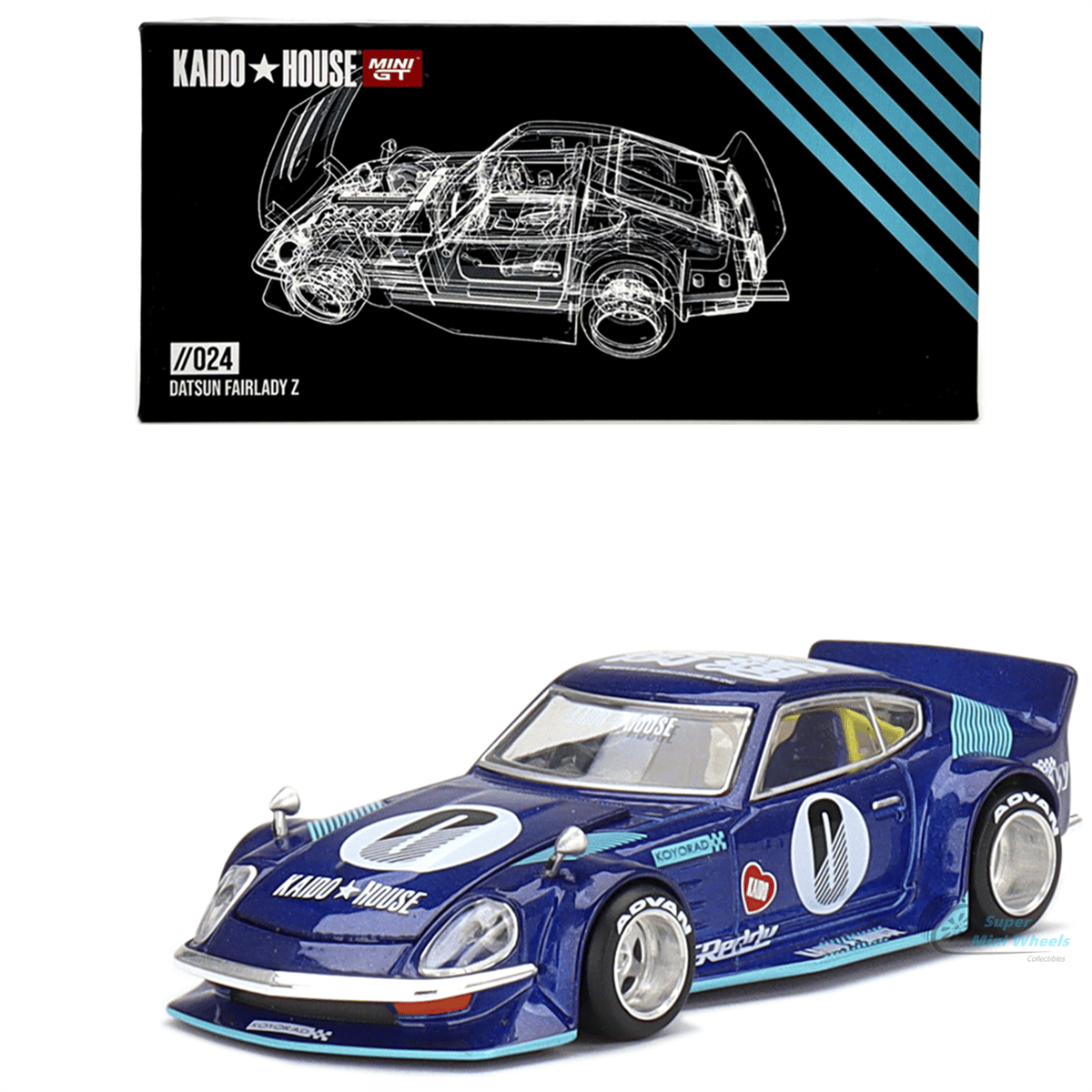 Mini GT Kaido House Datsun Fairlady Z Blue | diecastpazar