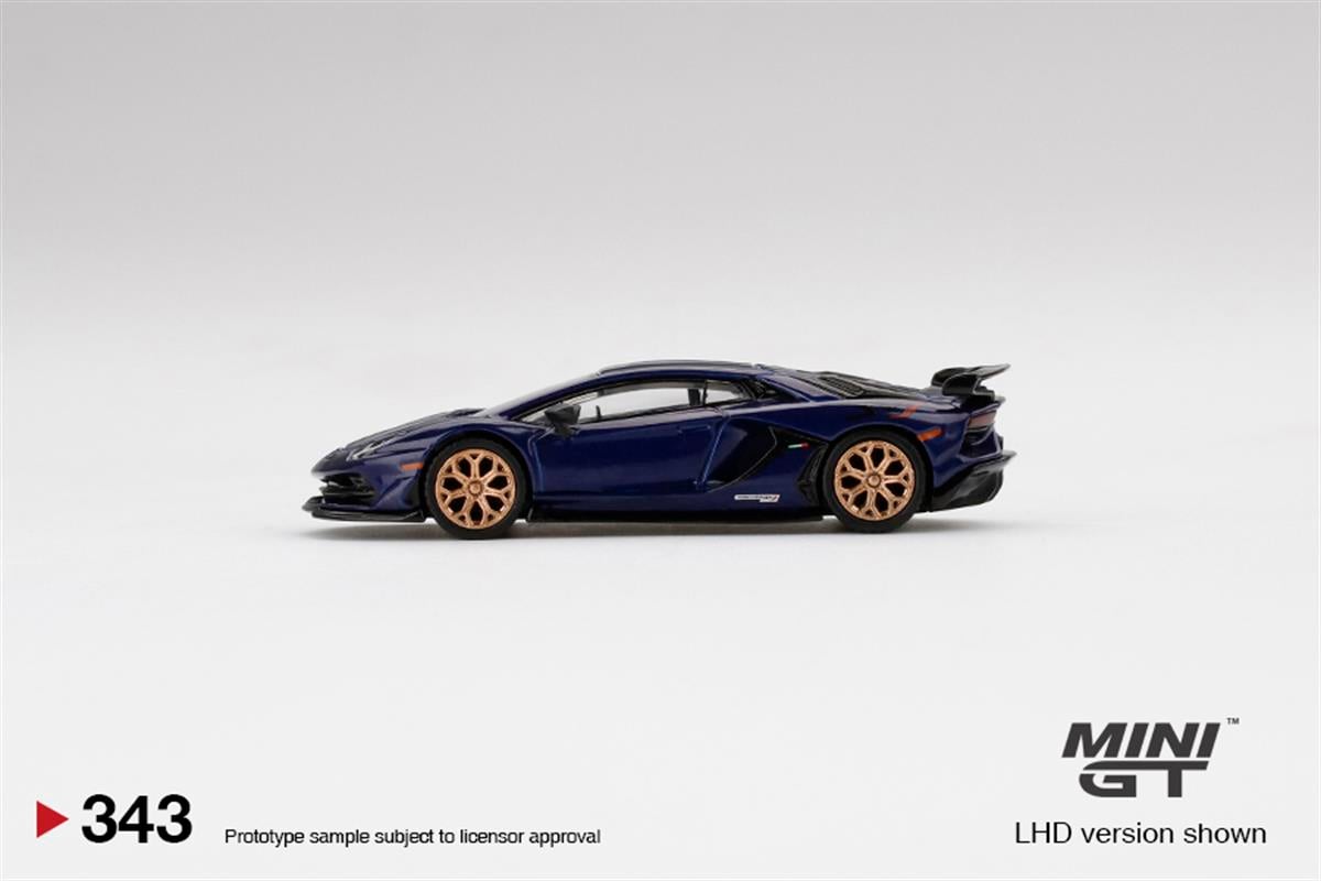 ミニカー MINI GT Lamborghini Aventador SVJ Viola MINI GT 343 chase (opened) Lamborghini Aventador SVJ Viola
