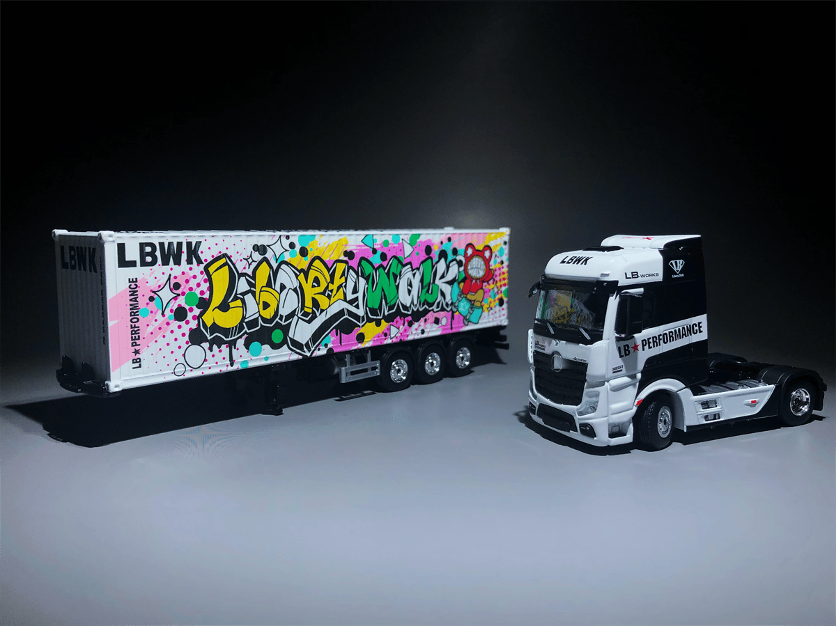 Mini GT 1:64 Mercedes-Benz Actros with 40' Container LBWK