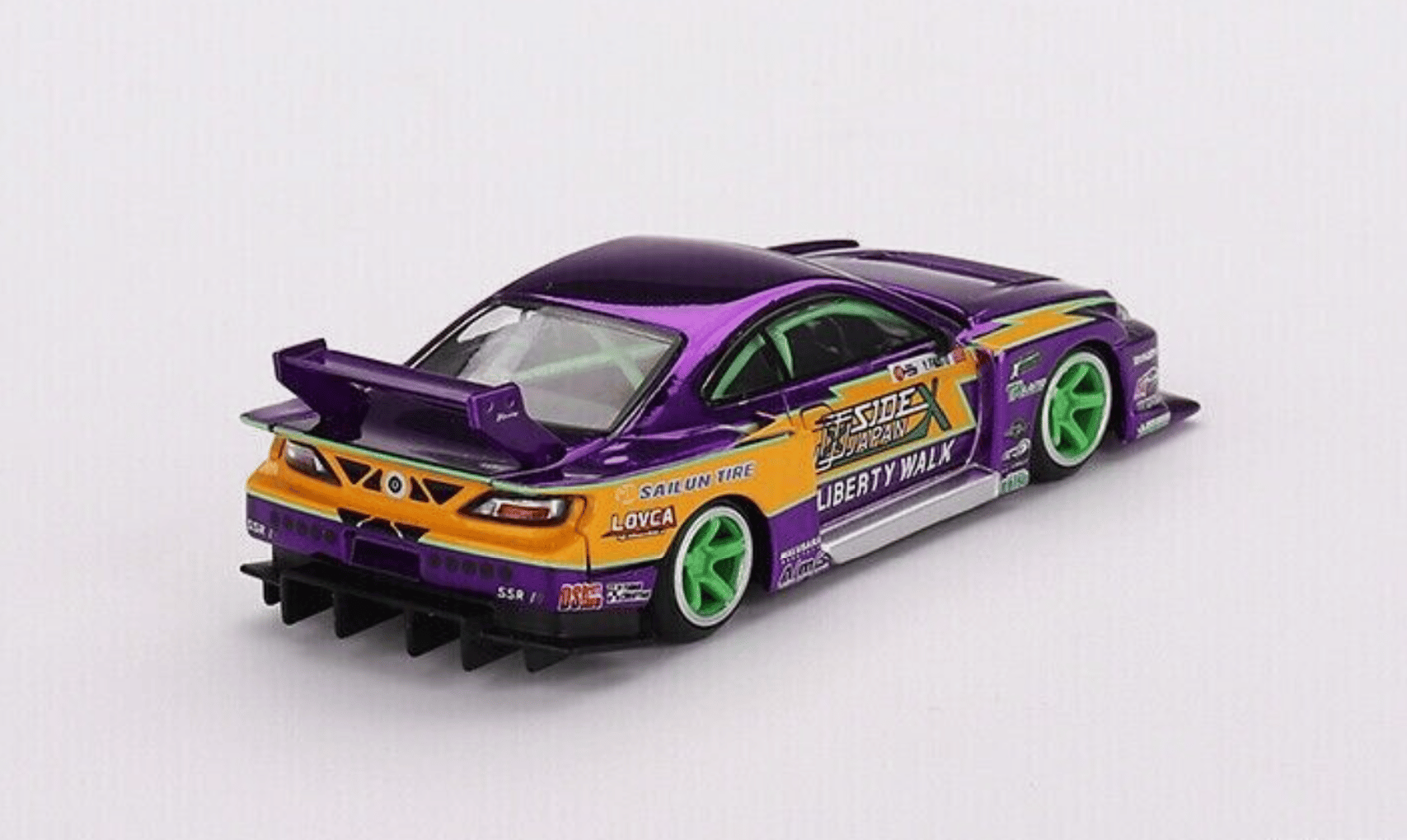 Mijo特注 MINI GT 1/64 LB S15 SILVIA #555 MINI GT 1:64 LB-Super Silhouette S15 SILVIA #555 2023 Model
