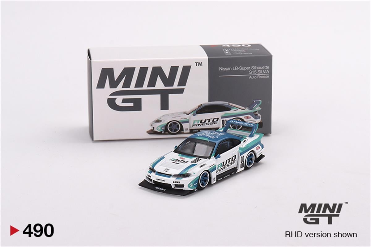 ミニカー MINIGT 490 S15 SILVIA AUTO FINESSE Mini GT Top Secret Nissan Skyline GT-R VR32 Japan Exclusive