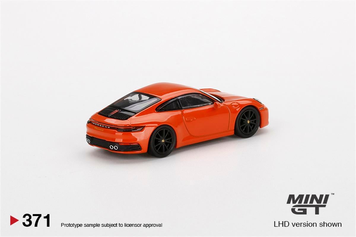 Mini GT Porsche 911 Carrera 4S Lava Orange diecastpazar