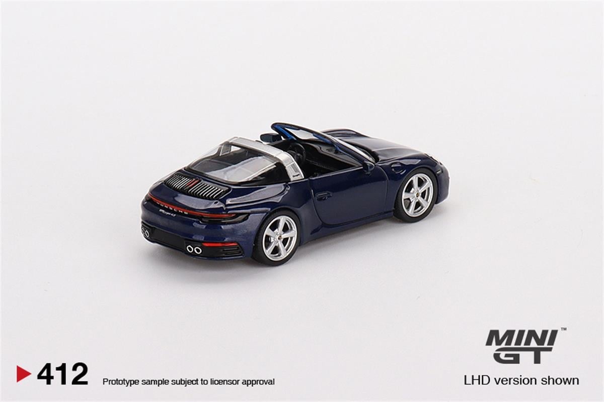 Mini GT Porsche 911 Targa 4S Gentian Blue Metalic | diecastpazar