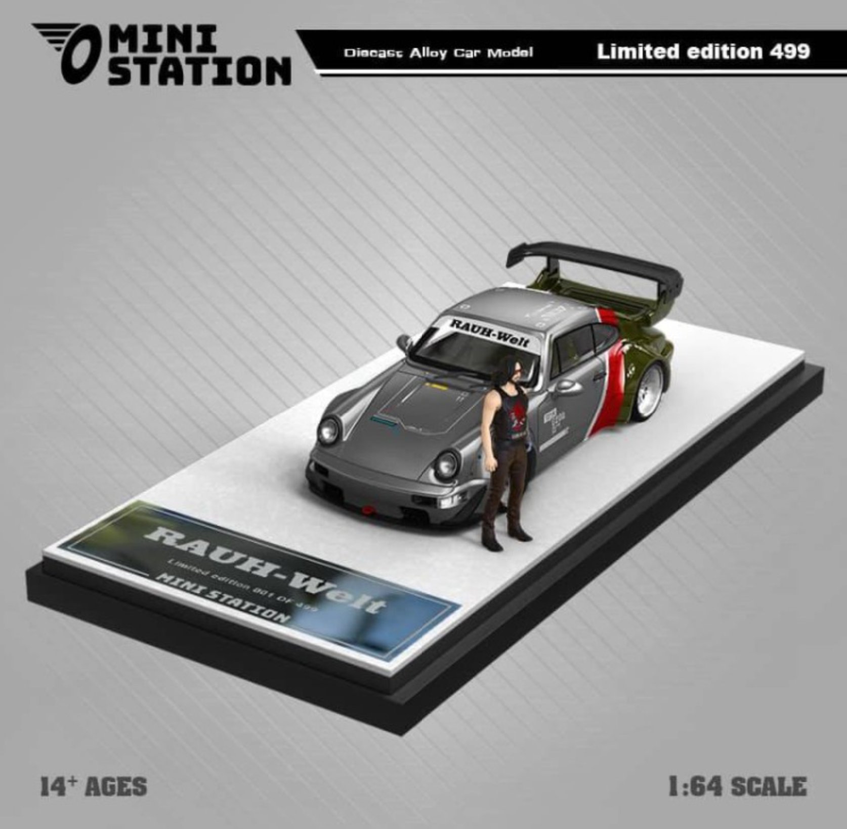 Mini Station Porsche RWB Cyberpunk Limited Edition Figürlü