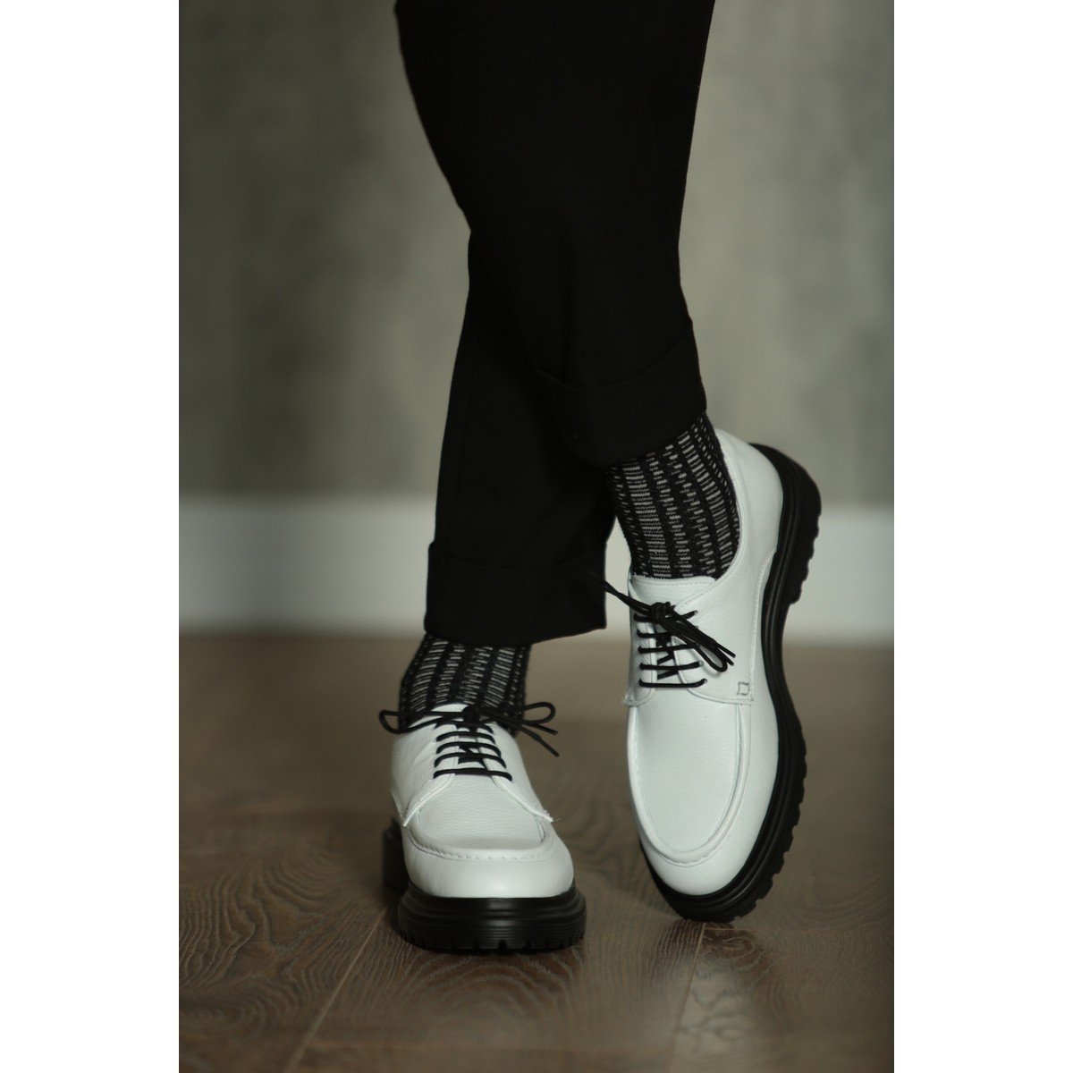 İtalyan Model Hakiki Deri Erkek Beyaz Casual Ayakkabı | tetri