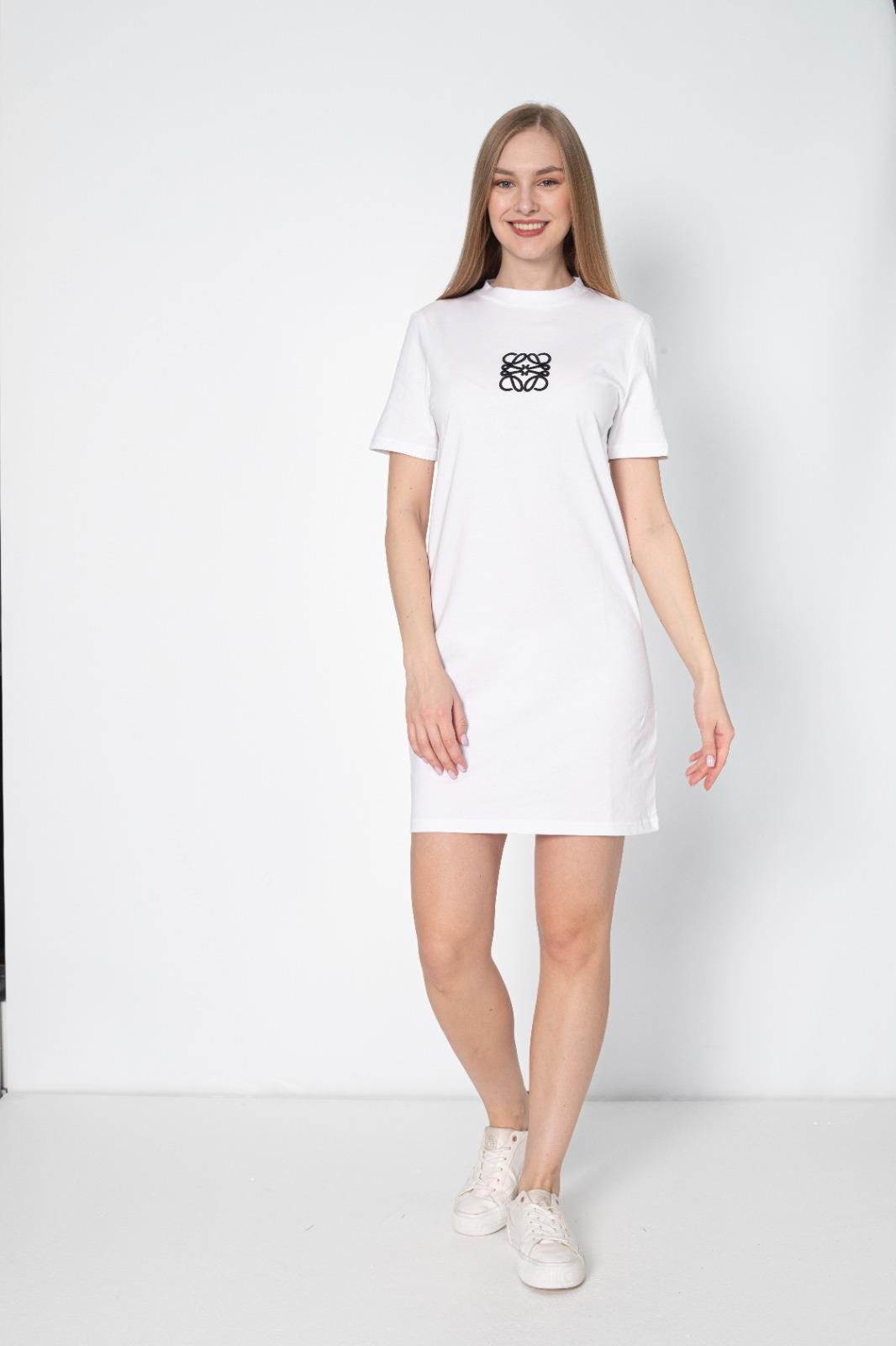 Original Brand Crew Neck Dress