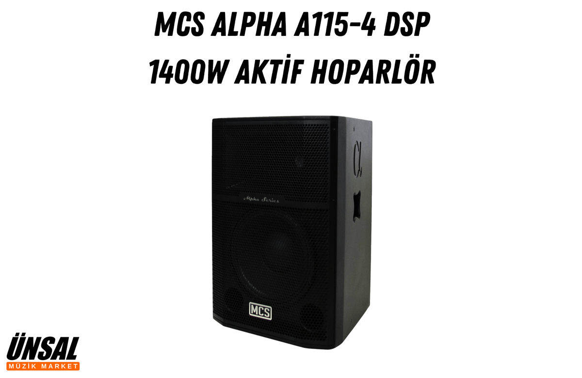 MCS Alpha A115-4 DSP 1400W Aktif Kabin Hoparlör - Ünsal Müzik Market