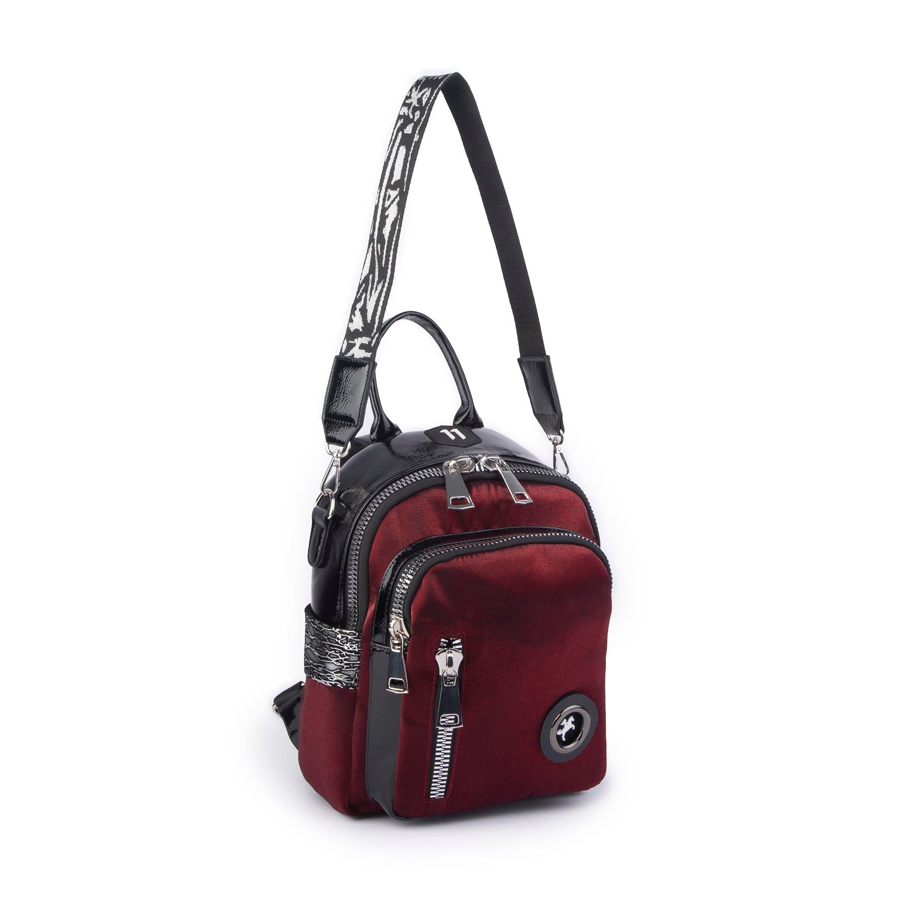 Nas BagNas Bag Kadın Dönüştürülebilir Sırt ve Omuz Çantası Şık Geniş  Fermuarlı Çanta (24x31x14 cm) Bordo SimliNAS BAG | Kadın Erkek Çanta 1018