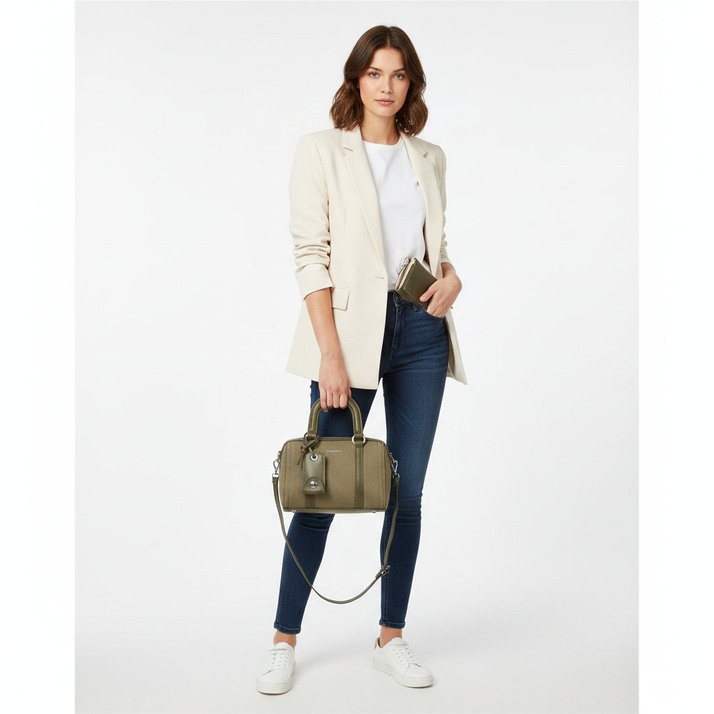 Nas Bag Kadın Premium Mini 2li set El Omuz ve Çapraz Çanta ile