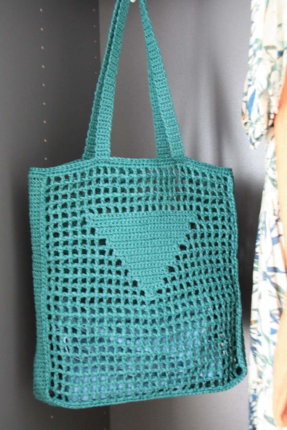Raffia Crochet Handmade Shoulder Bag