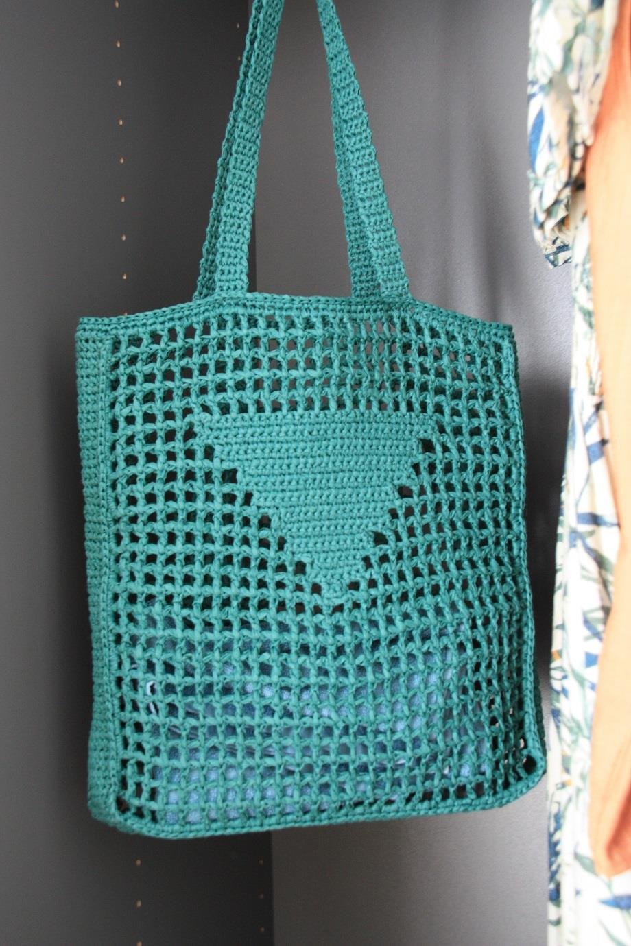 Raffia Crochet Handmade Shoulder Bag