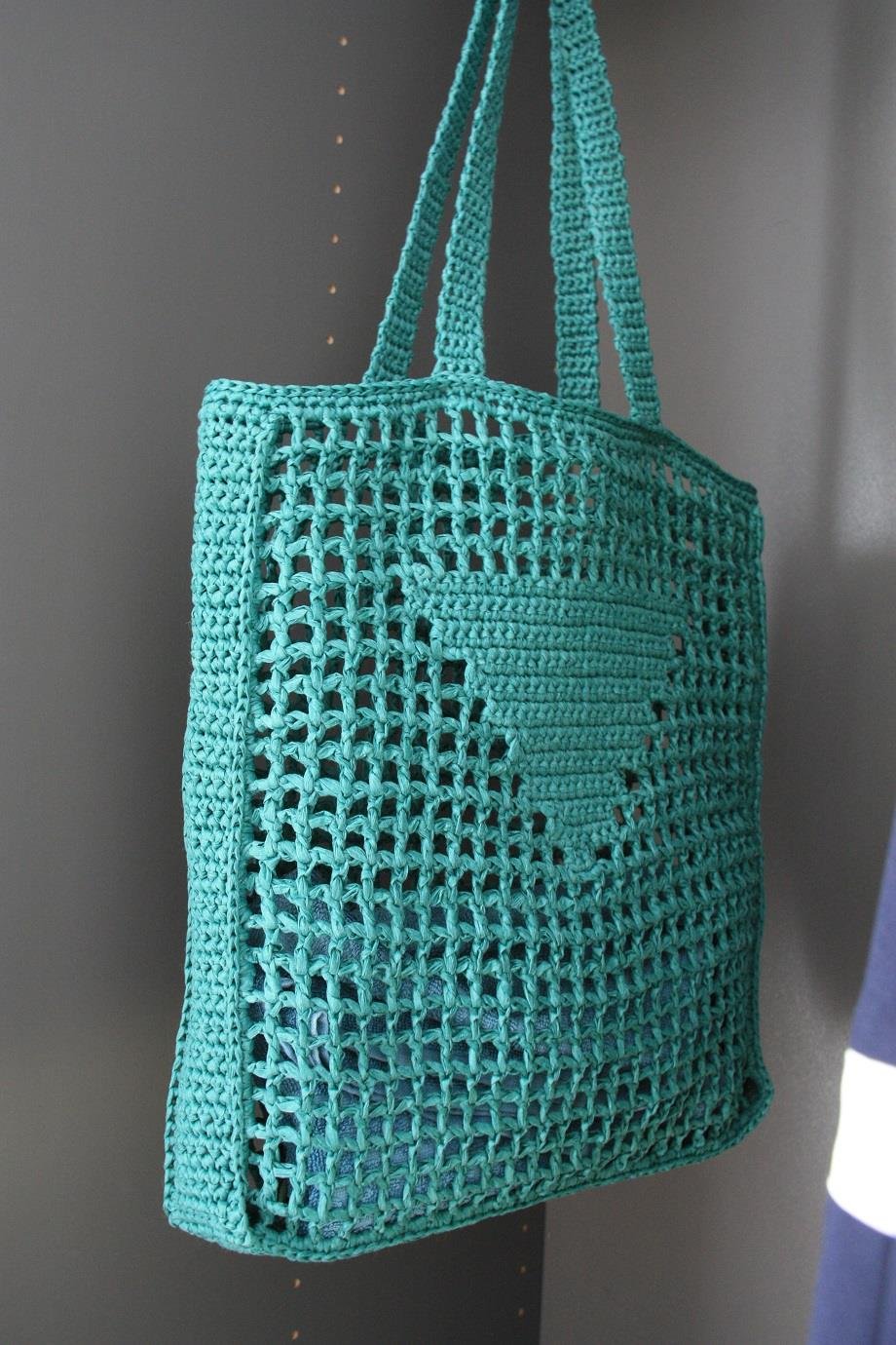 Raffia Crochet Handmade Shoulder Bag