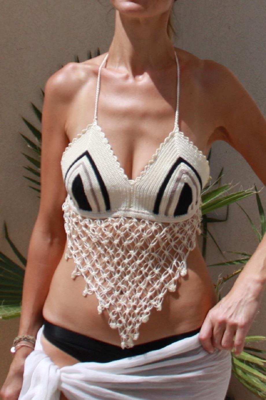 Stylish Crochet Bikini Top