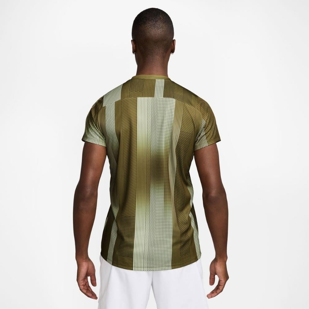 NikeCourt Dri Fit Victory Printed T-Shirt - Haki - HM6505-368