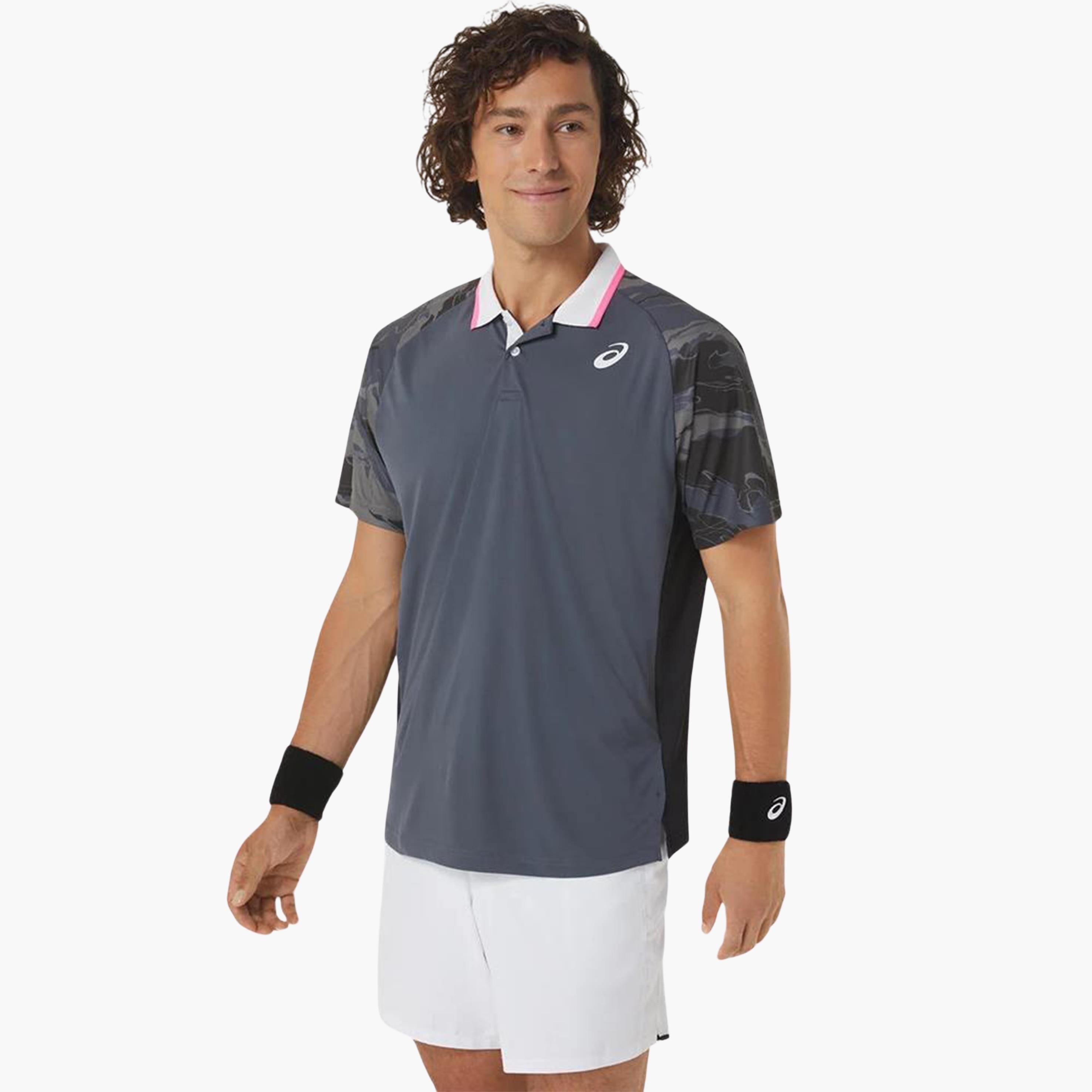 Asics Men Court Graphic Polo T-Shirt - 2041A252-020