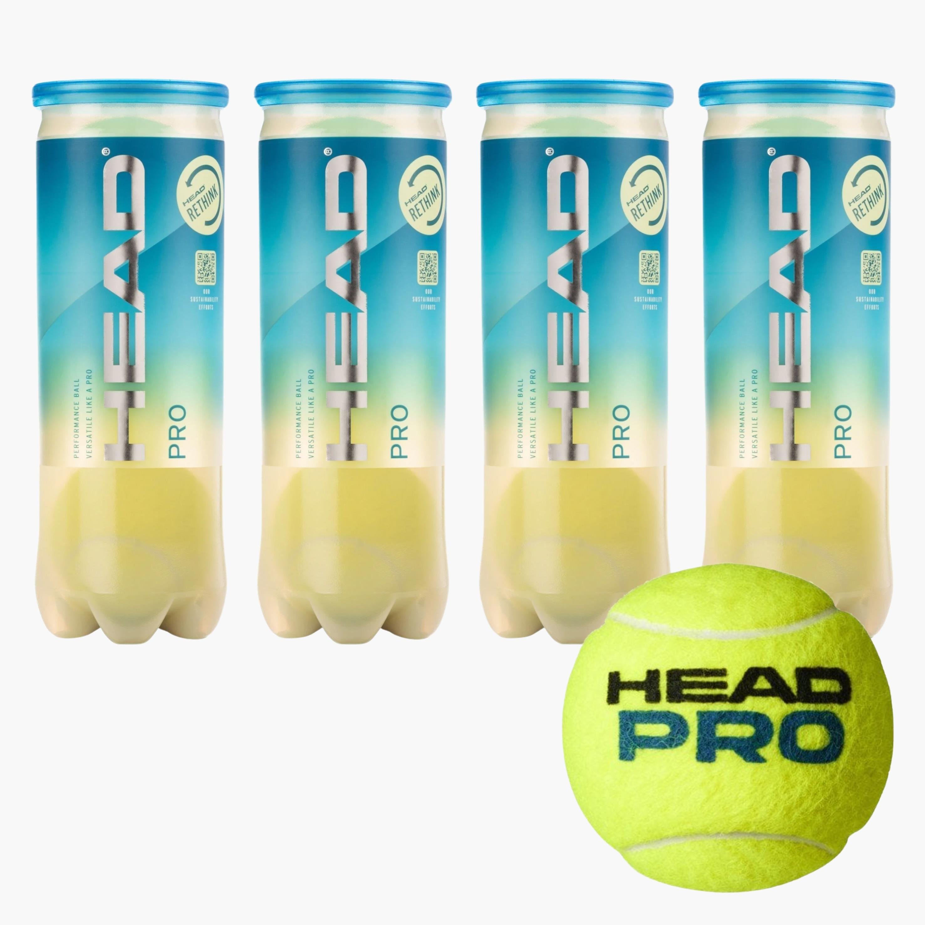 Head Pro 3'lü Tenis Topu 4 Kutu - 571603