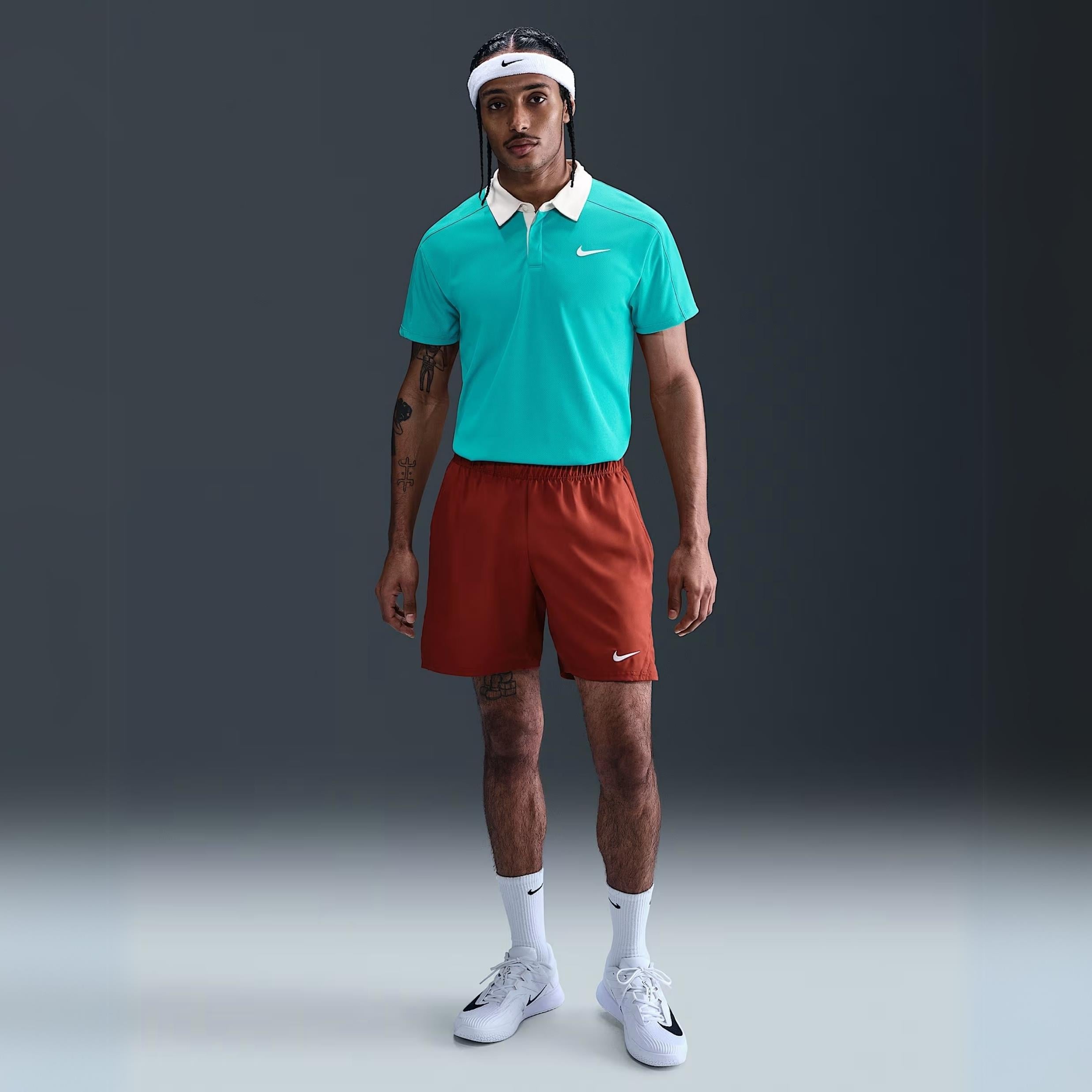 NikeCourt Slam Erkek Dri-FIT ADV Tenis Polo Tişört - FZ6931-345