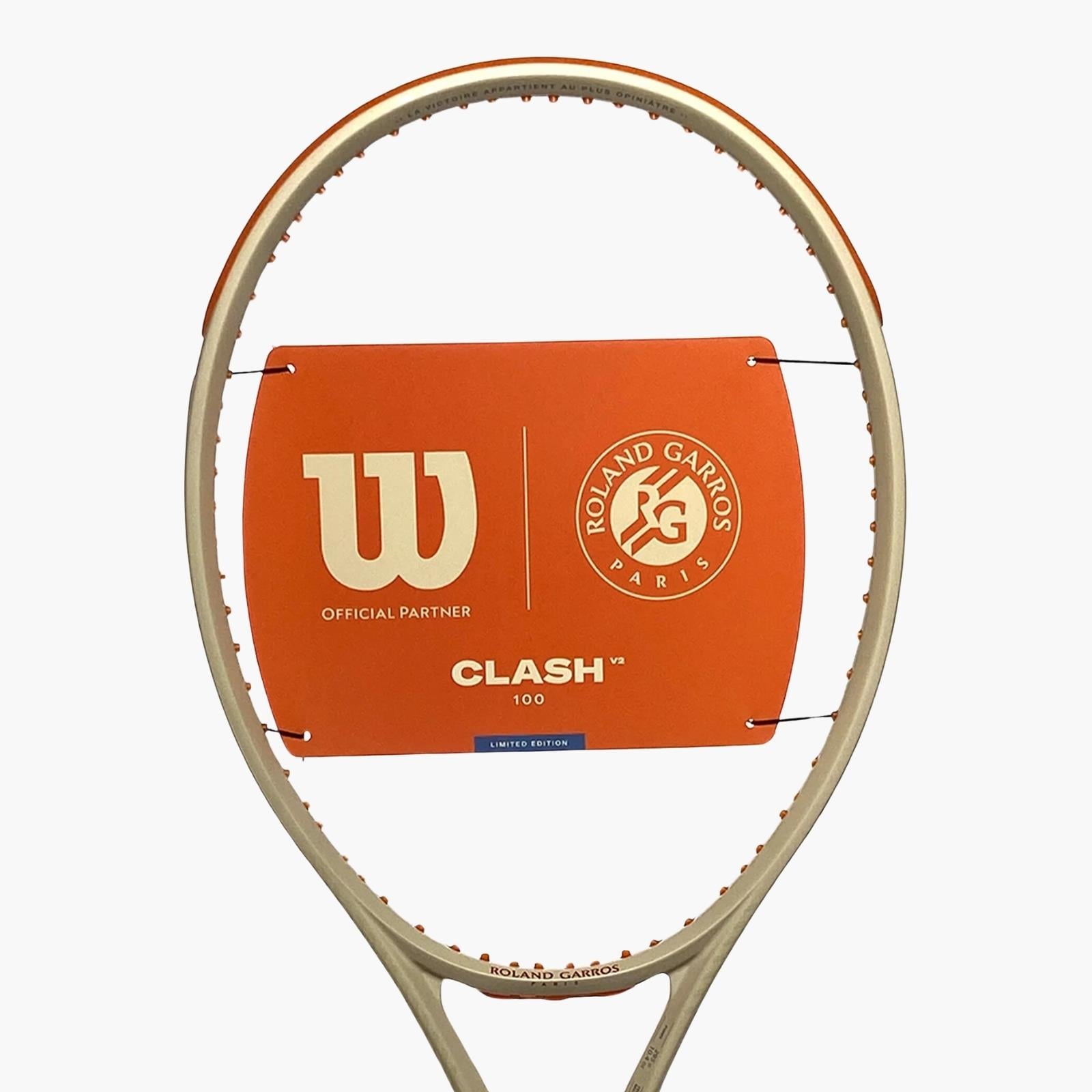 Wilson Clash 100 v2 Roland Garros 2024 16X19 295 Gr Tenis Raketi