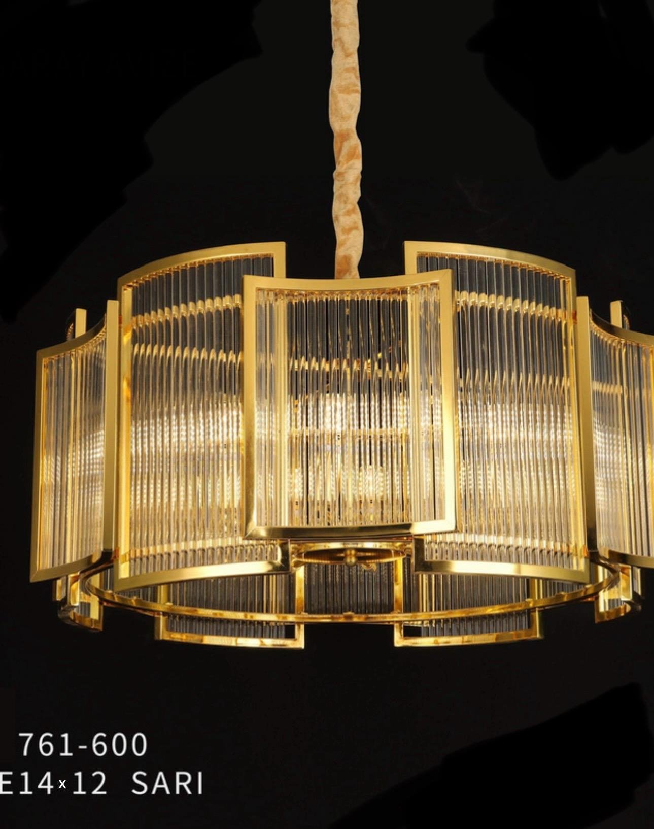HBY 761 - 600 Cm  Gold Renk Salon Avize