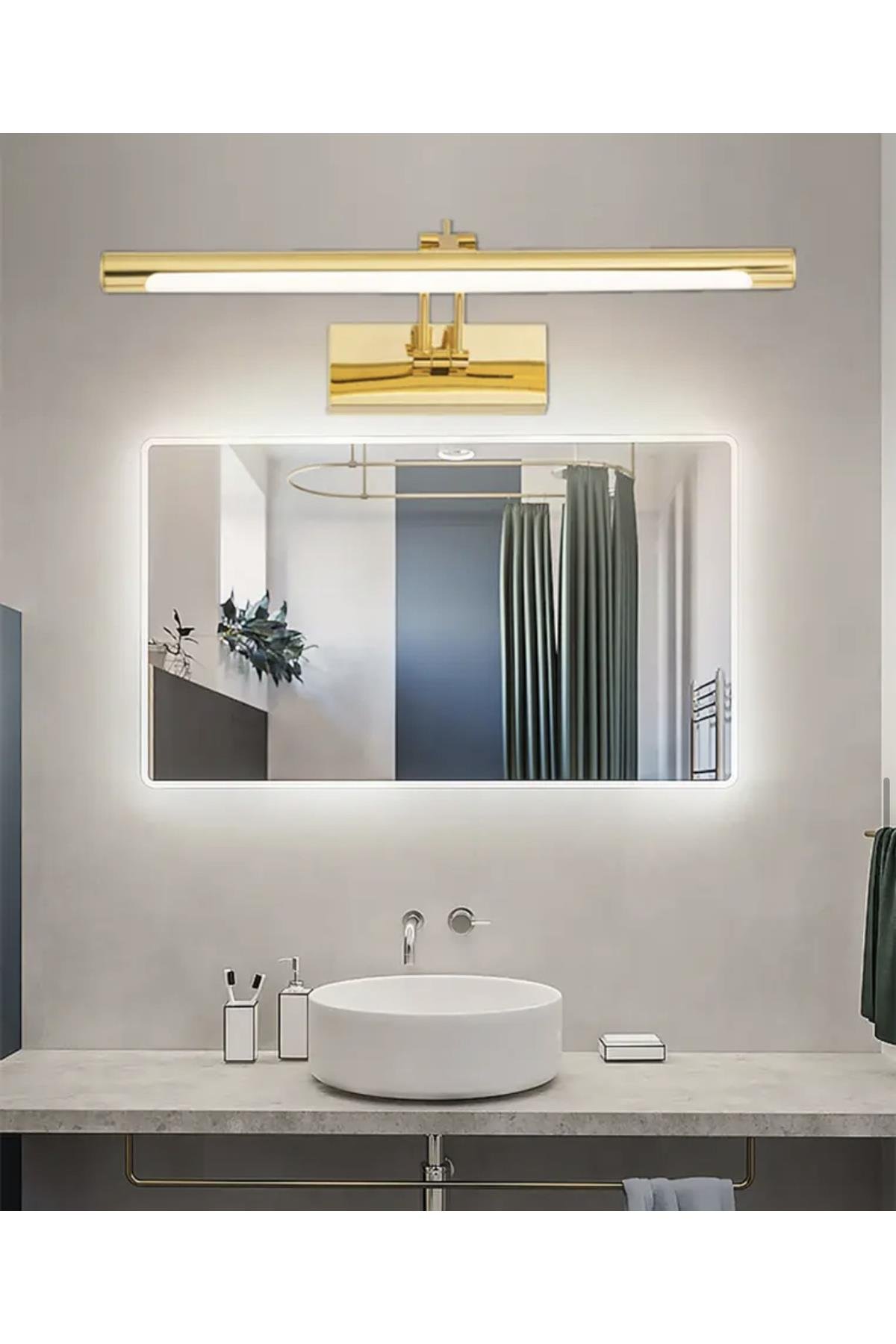 Modern Duvar Aplik Banyo Tablo Aydınlatma Kuğu Pelikan Aplik Gold Sarı Gün  Işığı Ledli Aplik