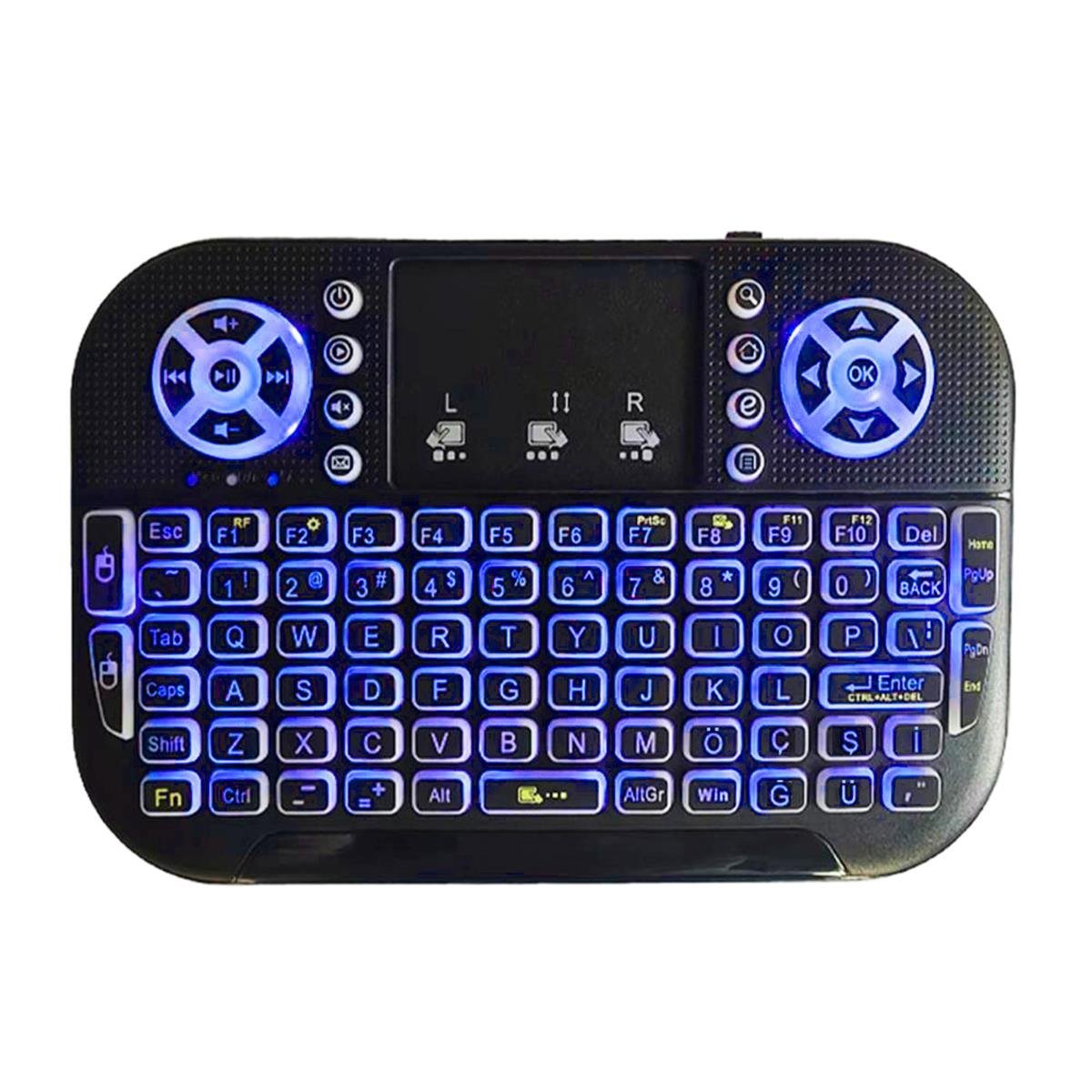 Kobra Pro Türkçe Işıklı Dual Mode (Infrared ve Bluetooth) Mini Klavye