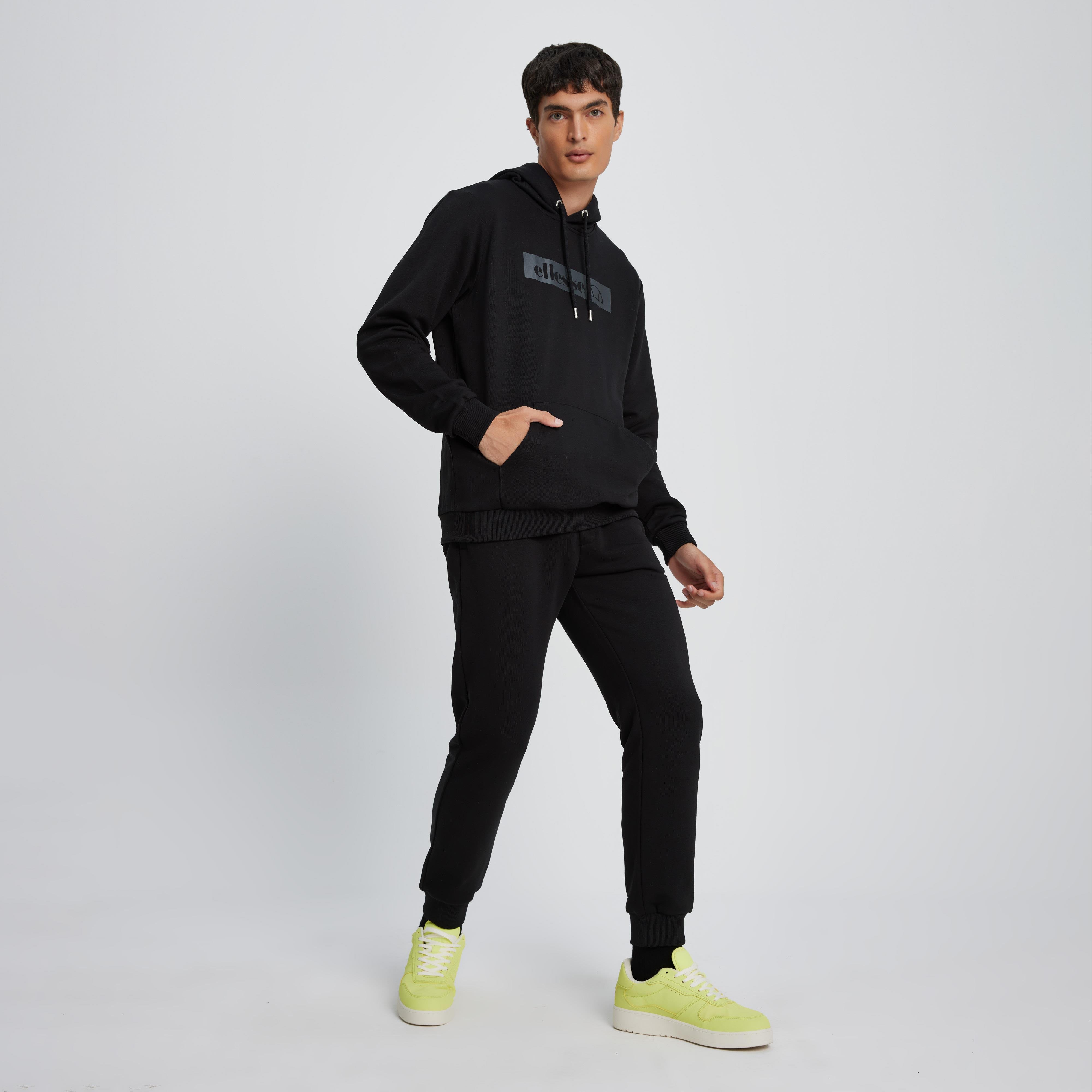 Ellesse Erkek Kapu onlu Sweatshirt EM075 BK