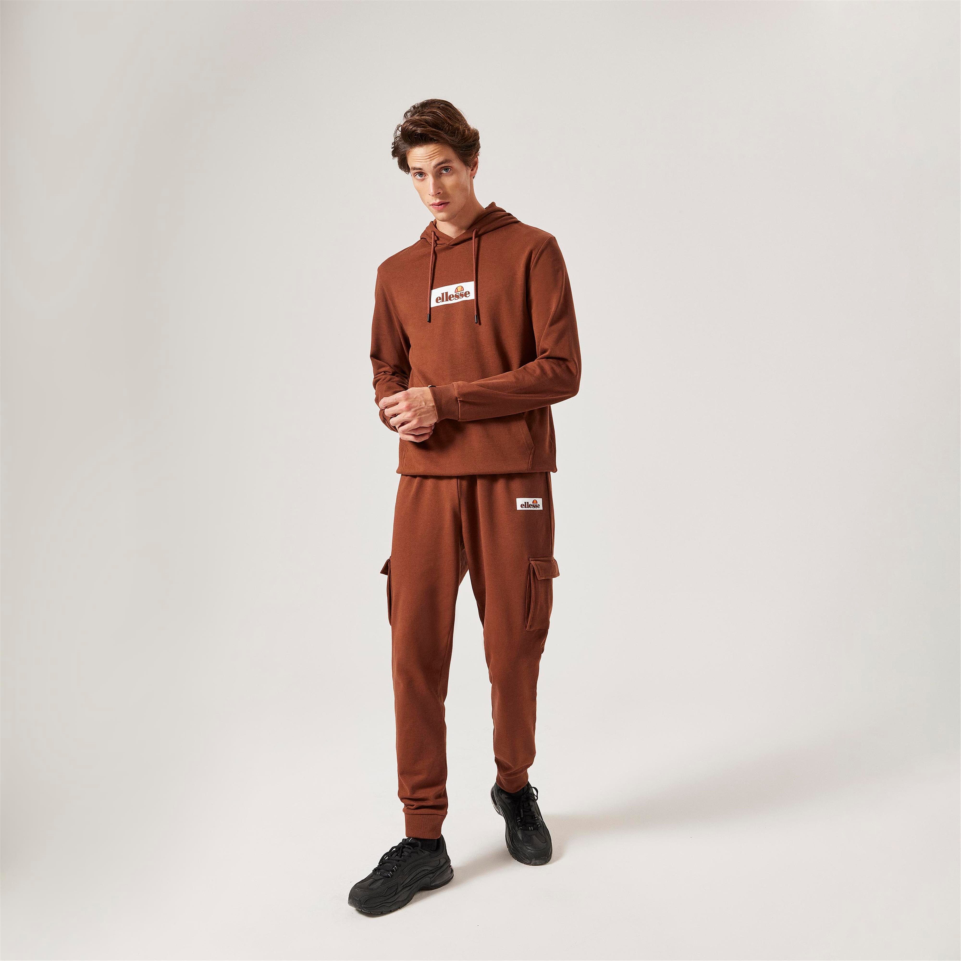 ellesse Erkek Kahverengi Kapu onlu Sweatshirt M004 BR