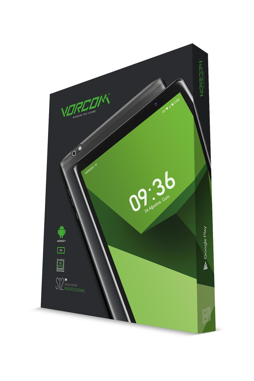 VORCOM S12 Siyah 10.1 Inc 2 GB Ram 32 GB Hafıza 4 Çekirdek İşlemcili Tablet