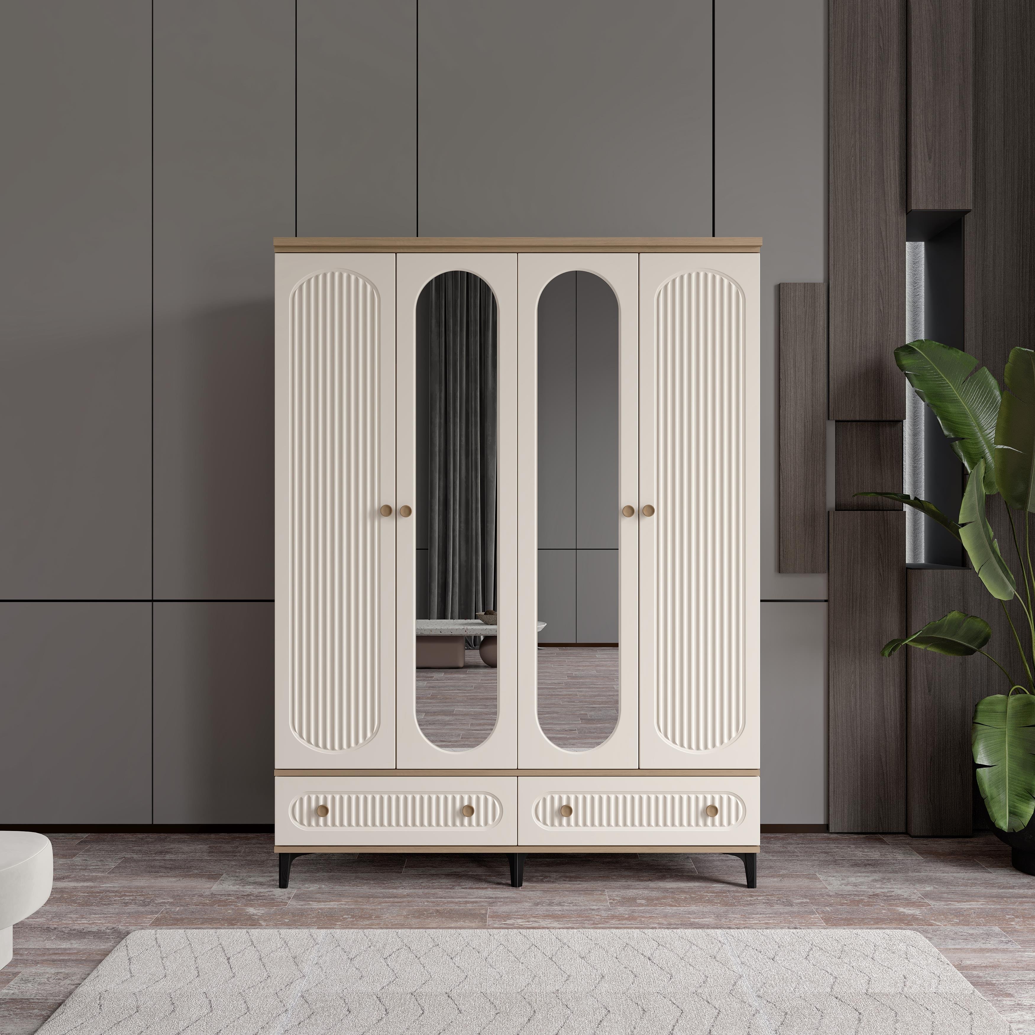 l*d様 cascade onedrop Rindo Home Mobilya - Oskar 4 kapılı MDF dolap