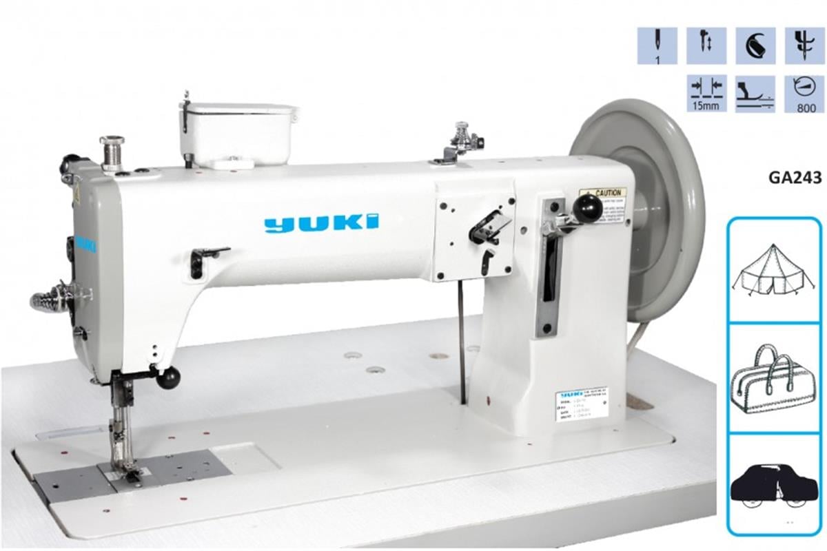 KARTEKS MAKİNA - YUKİ GA243 Çift Papuç Tek İğne Makine Ekstra Kalın