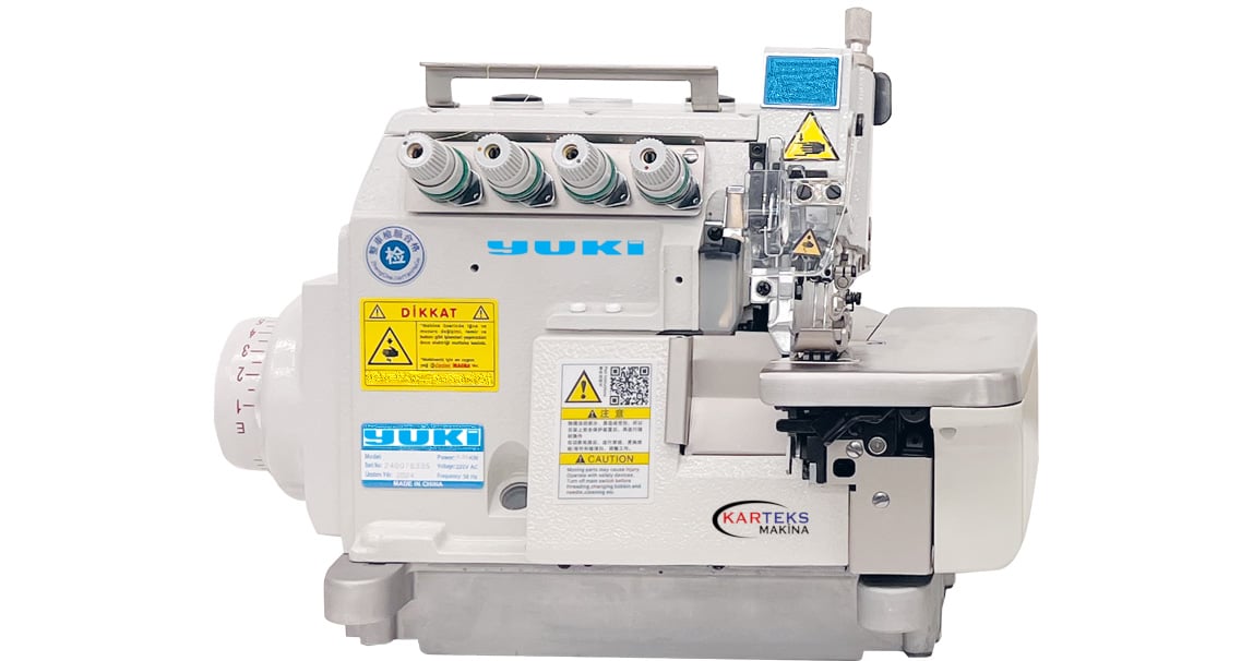 YUKİ YK-EX5200-RE Sol Kafa Ters Overlok Makinası